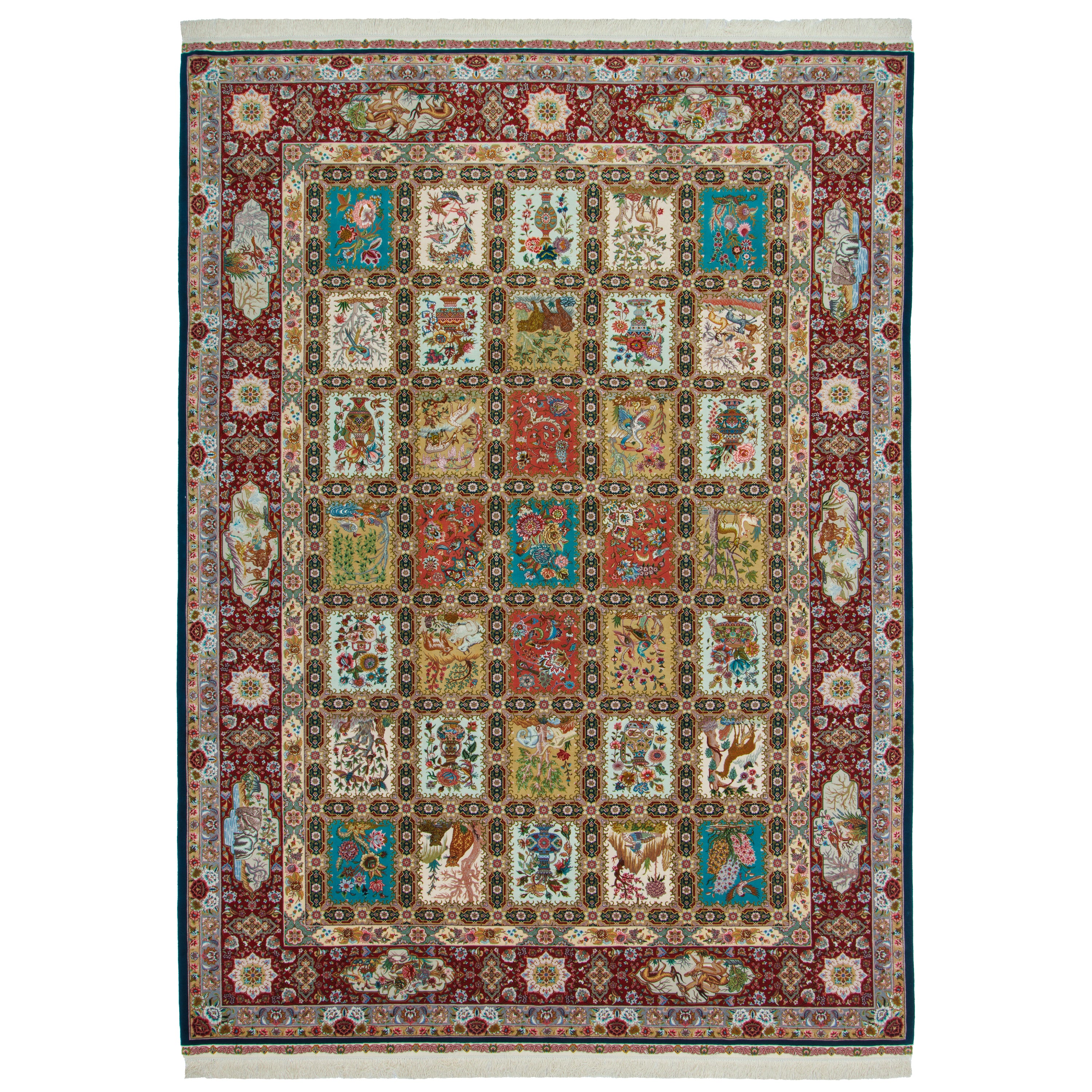 Tabriz Handmade Carpet — Kheshti | Silk Pile / Silk Warp | 293 × 407 cm | SKU 11100661