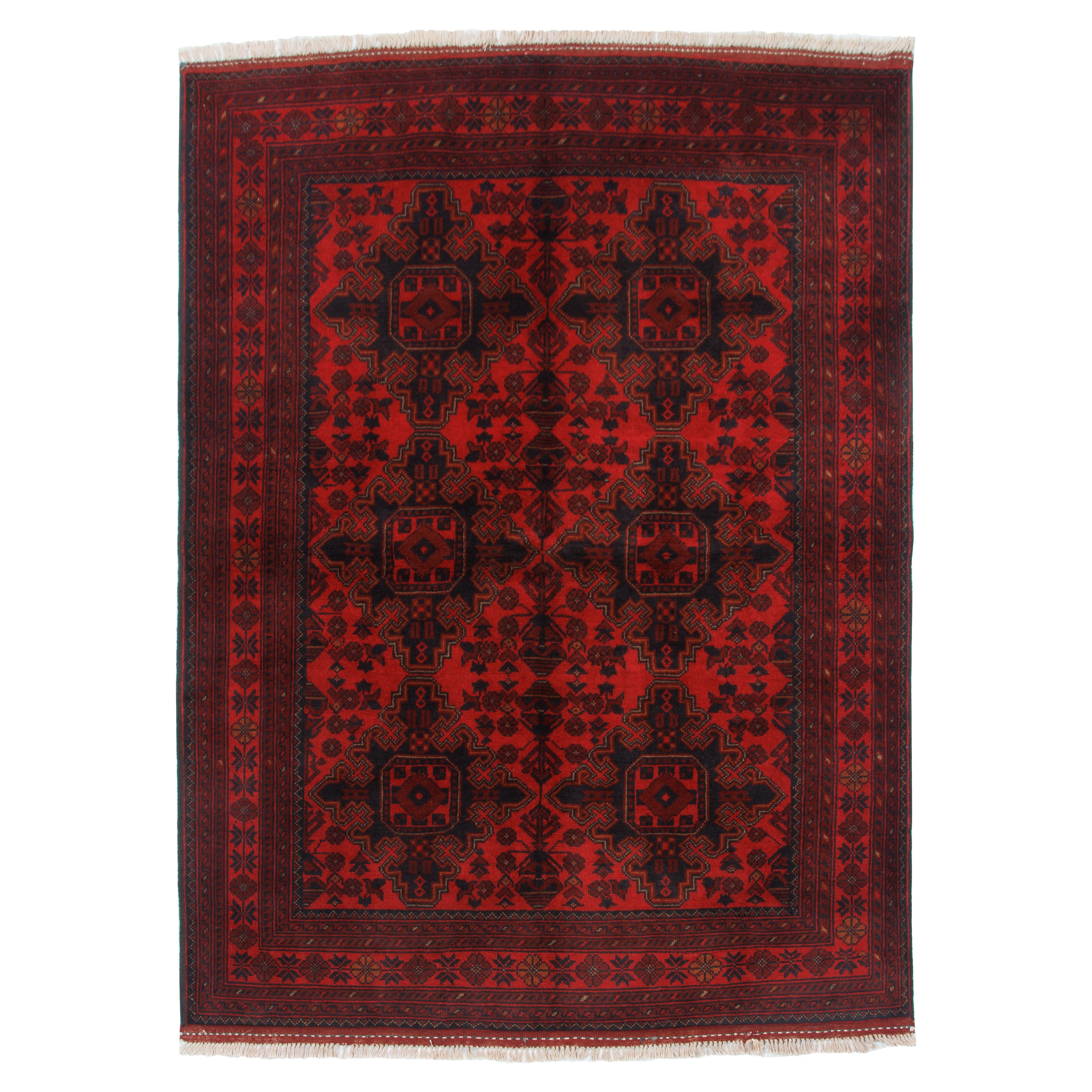 سجاد علي أباد اليدوي — شامل | صوف كامل | 155 × 195 سم | رمز المنتج 10301634