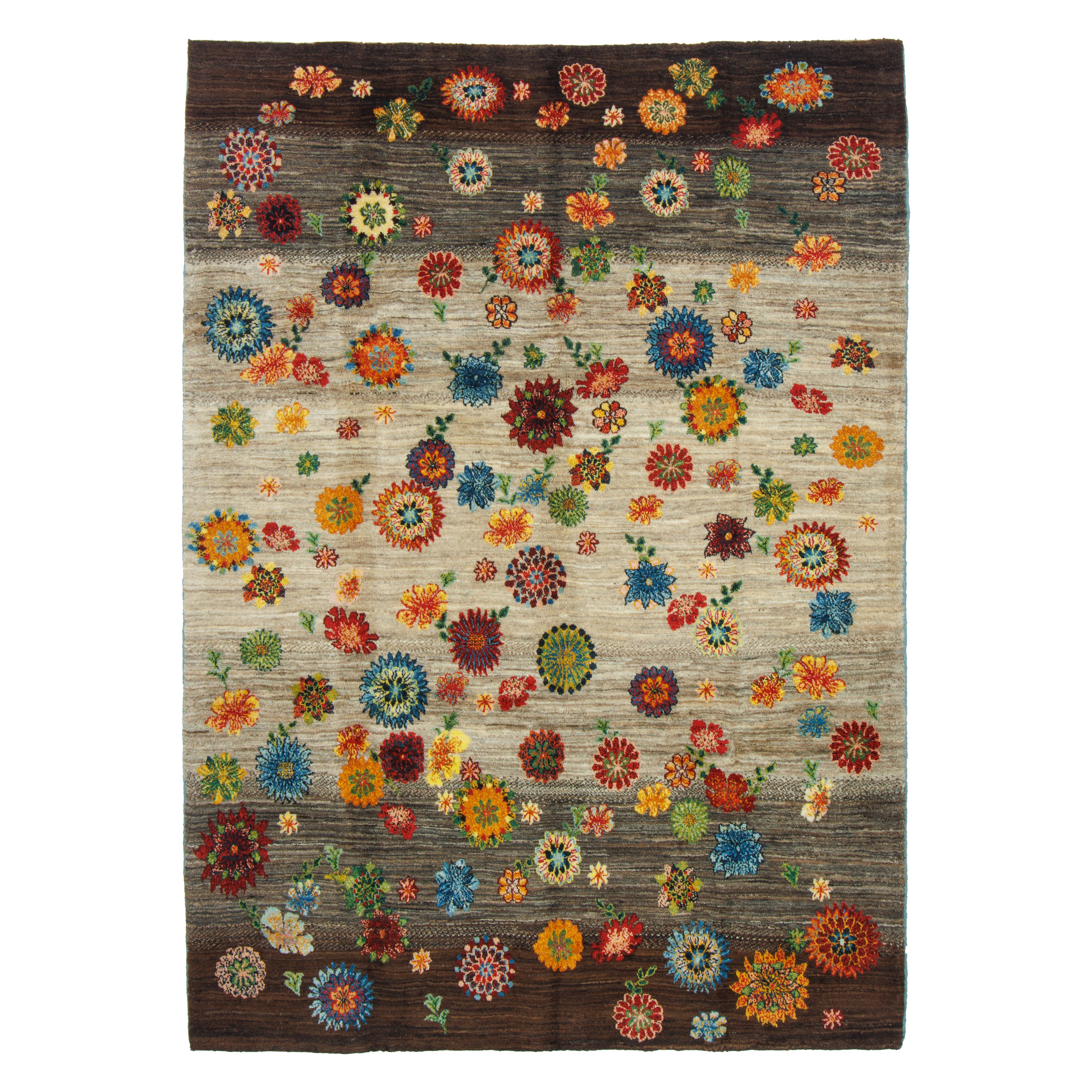 Shiraz Handmade Gabbeh Carpet — Sarasar | Full Wool | 176 × 246 cm | SKU 50401300