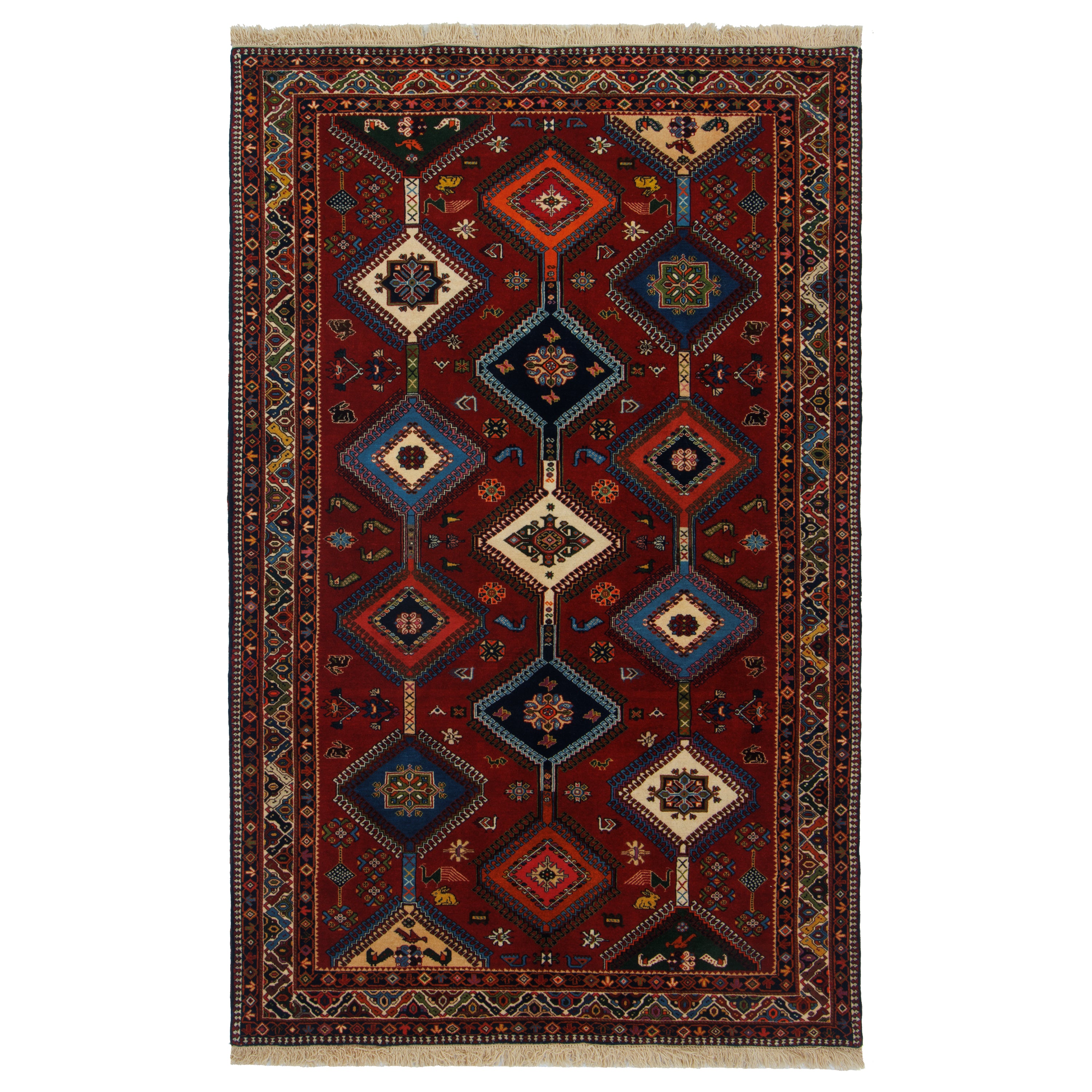 Shiraz Handmade Carpet — Kheshti | Full Wool | 158 × 258 cm | SKU 10401448