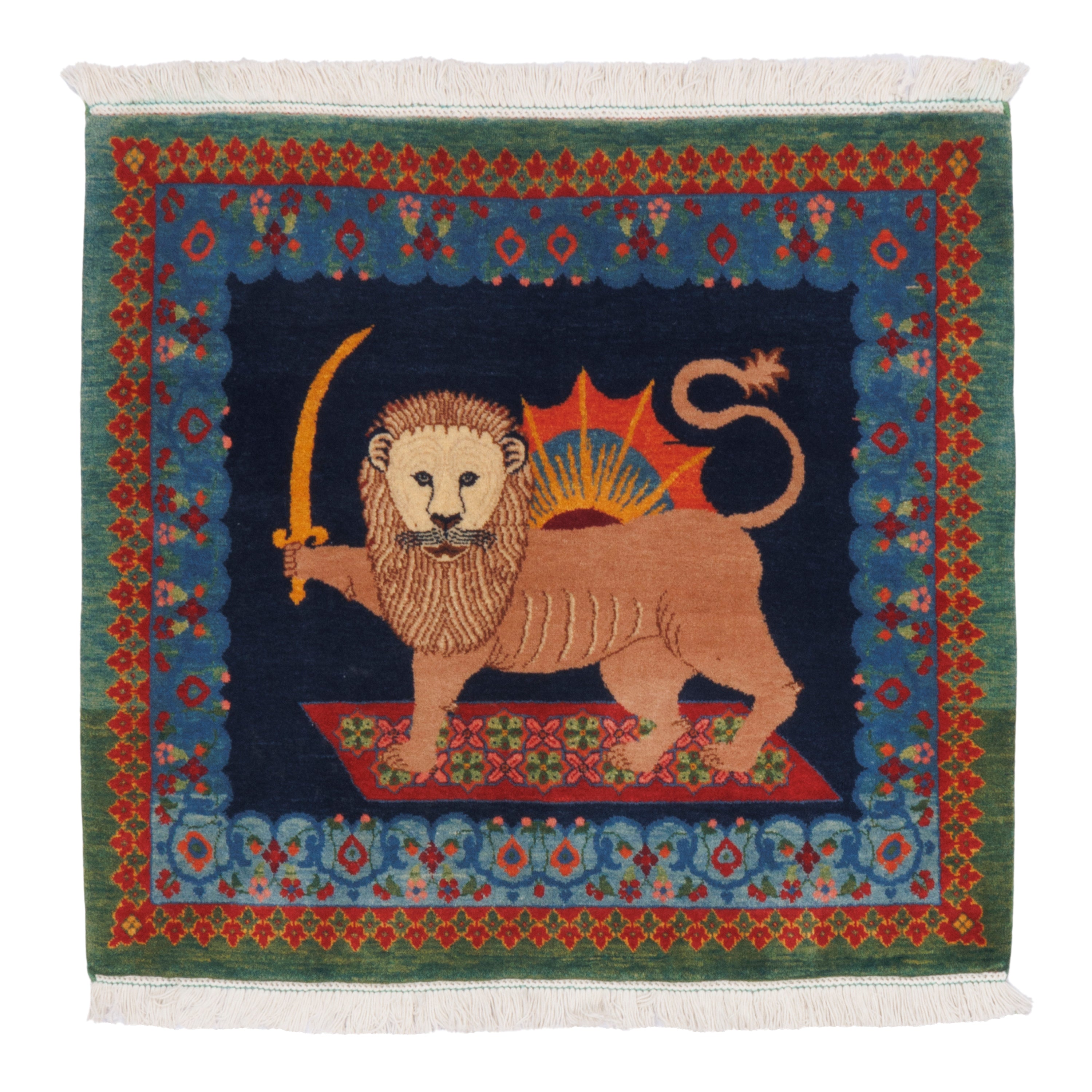 Sirjan Handmade Kilim — Sarasar | Full Wool | 83 × 92 cm | SKU 40001291
