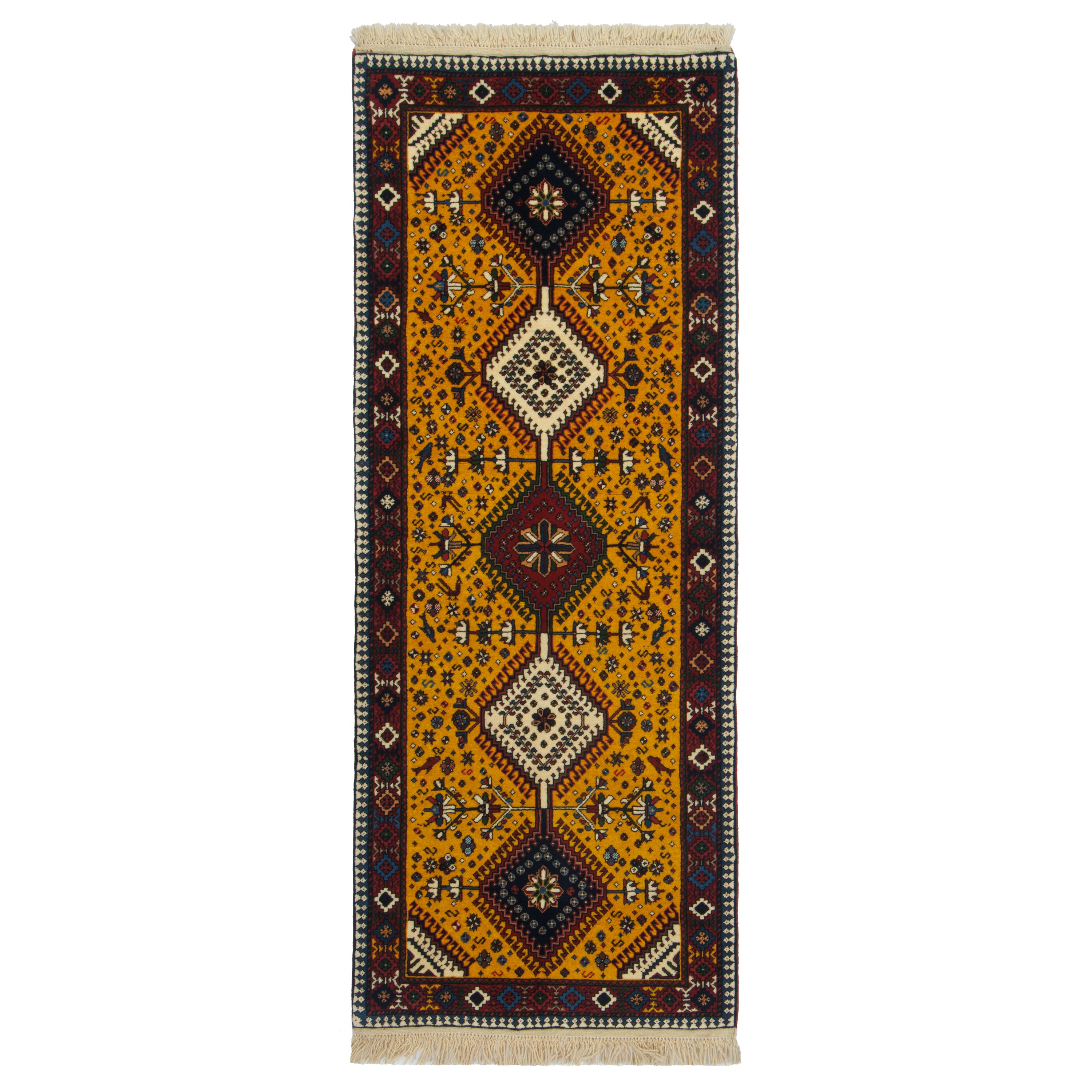 Shiraz Handmade Carpet — Kheshti | Full Wool | 80 × 205 cm | SKU 10101482
