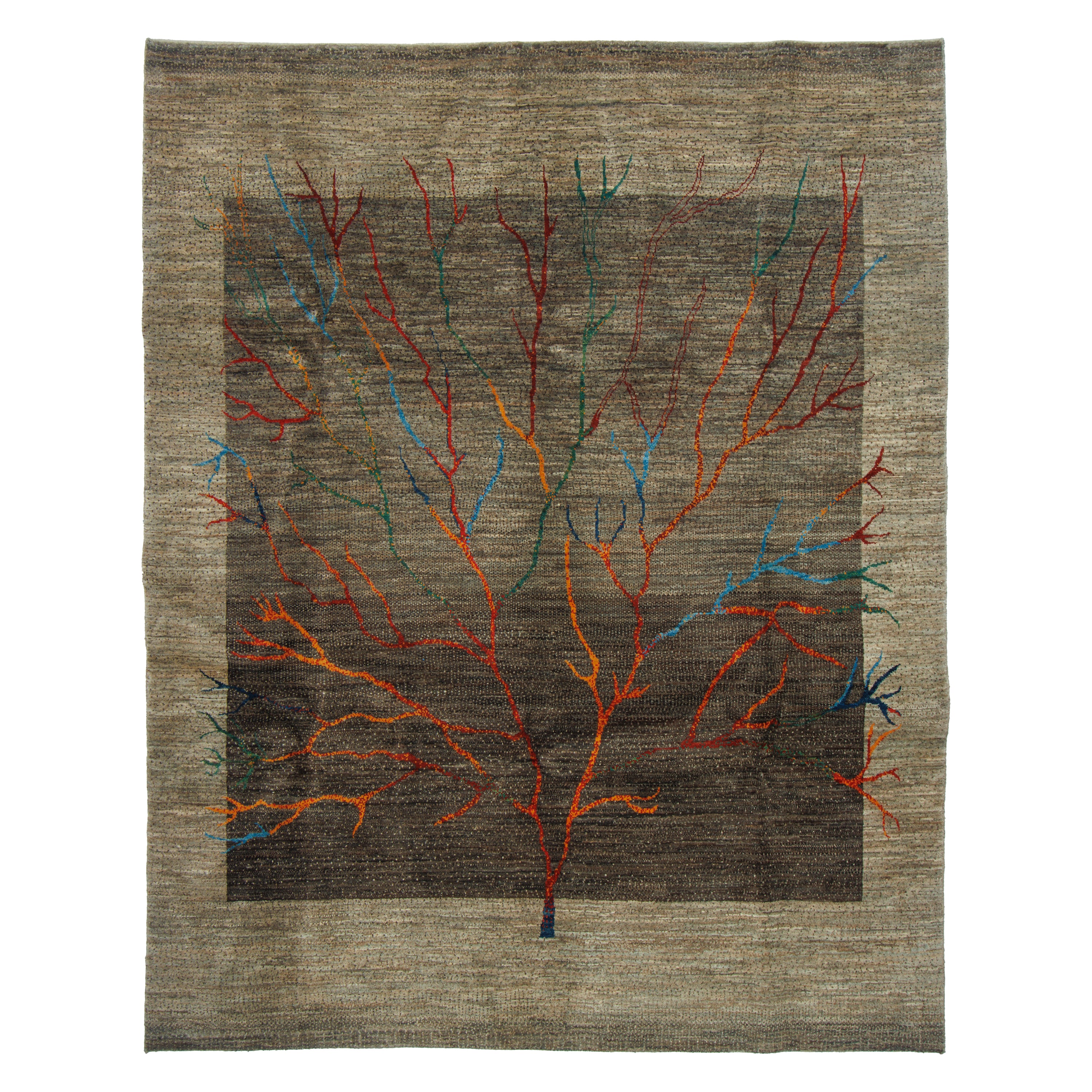 Shiraz Handmade Gabbeh Carpet — Sarasar | Full Wool | 206 × 258 cm | SKU 50501311