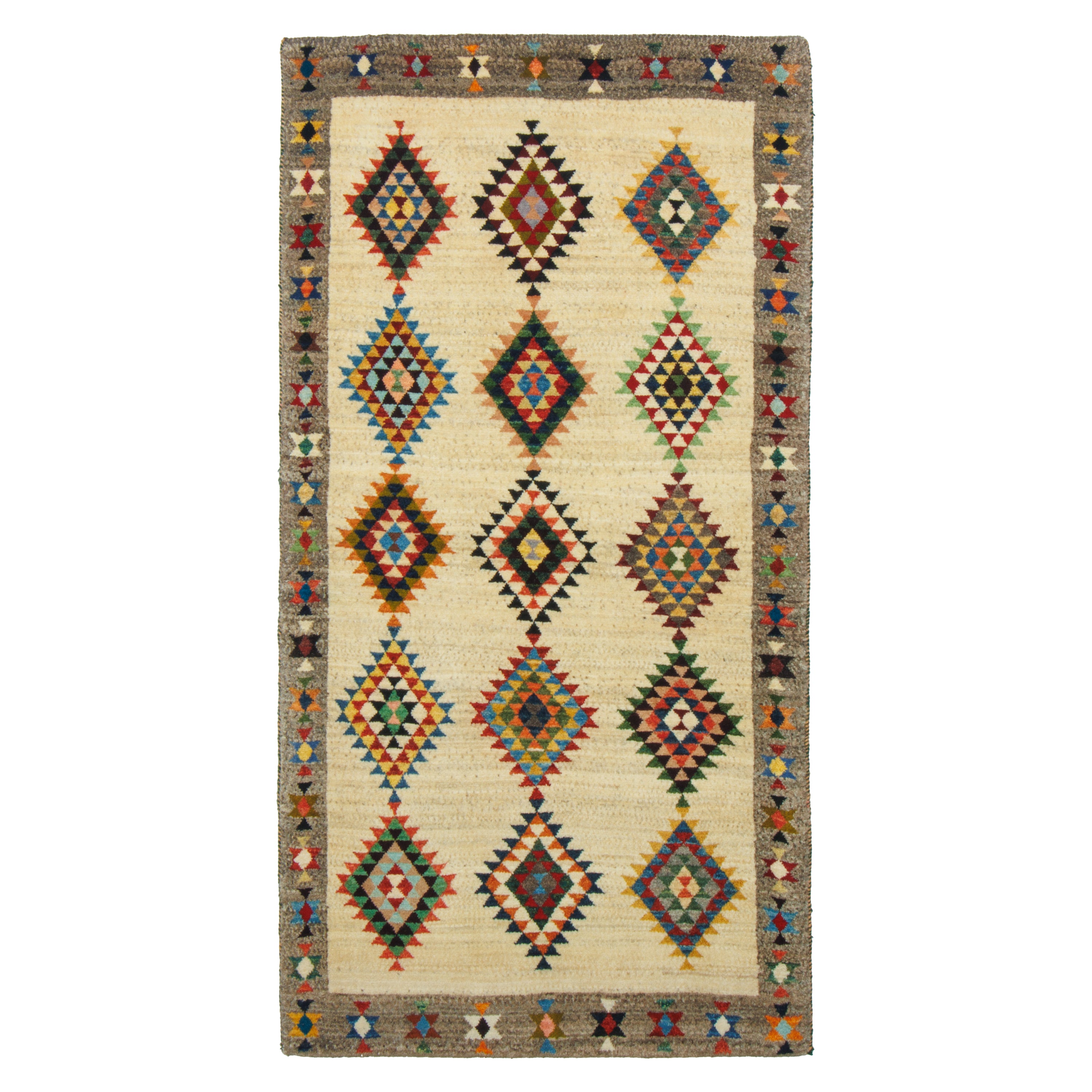 Shiraz Handmade Gabbeh — Sarasar | Full Wool | 80 × 157 cm | SKU 50101351
