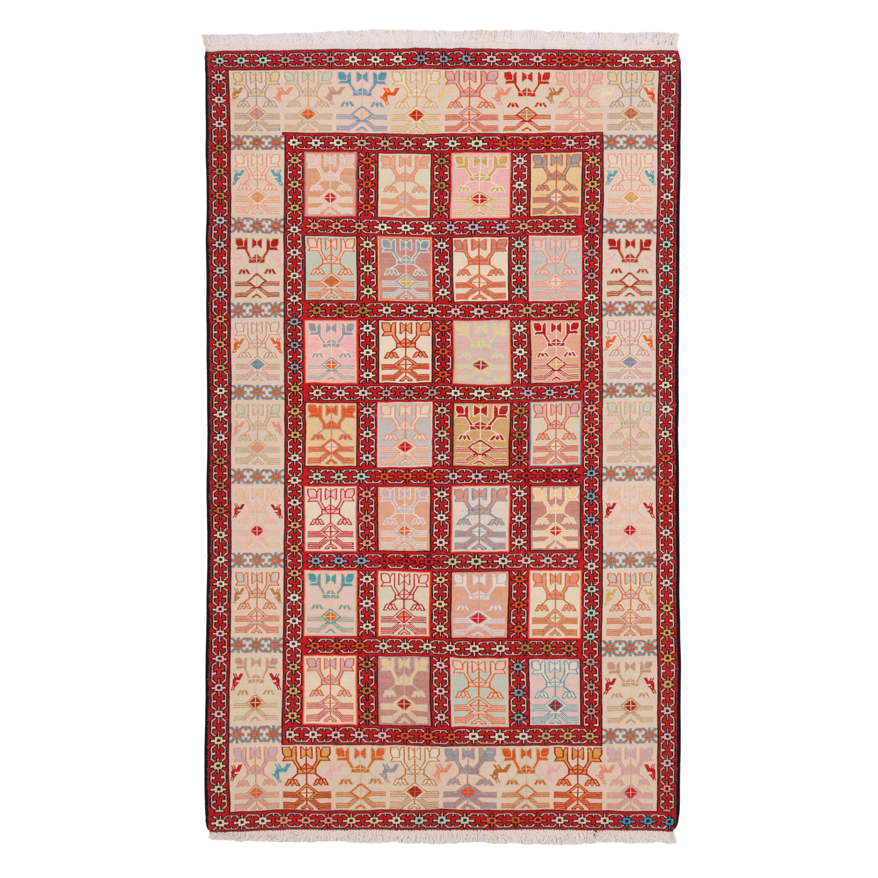 Sirjan Handmade Kilim — Kheshti | Full Wool | 118 × 190 cm | SKU 40201281