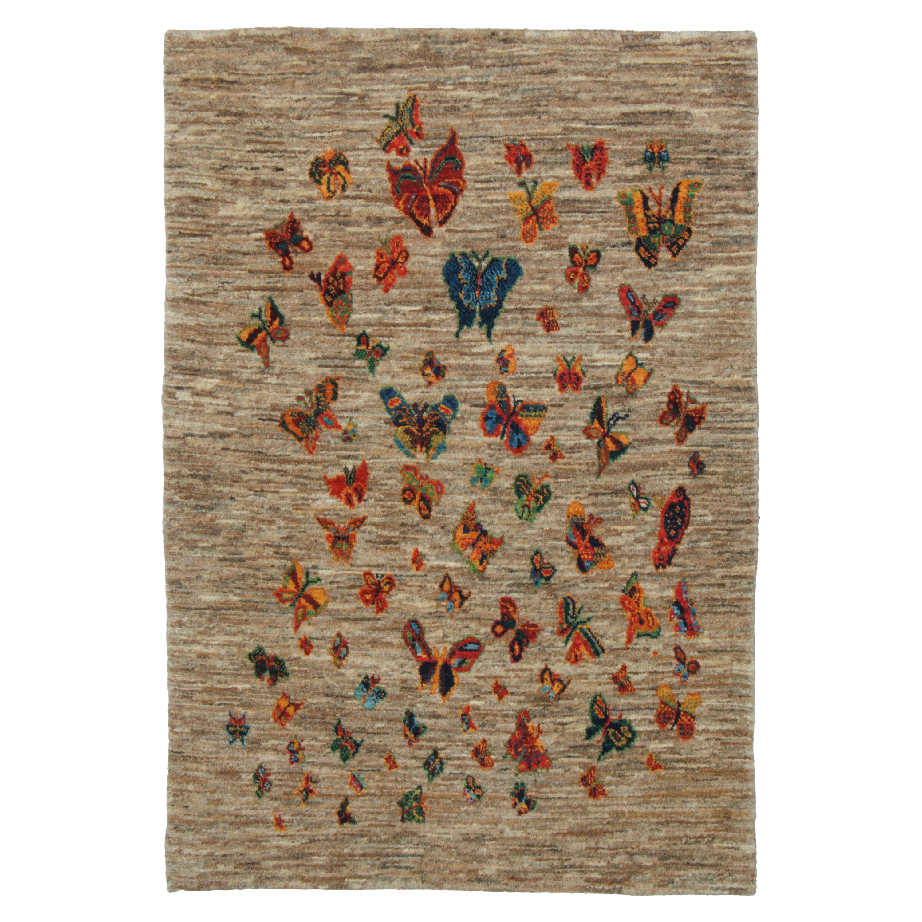 Shiraz Handmade Gabbeh — Sarasar | Full Wool | 88 × 127 cm | SKU 50101369