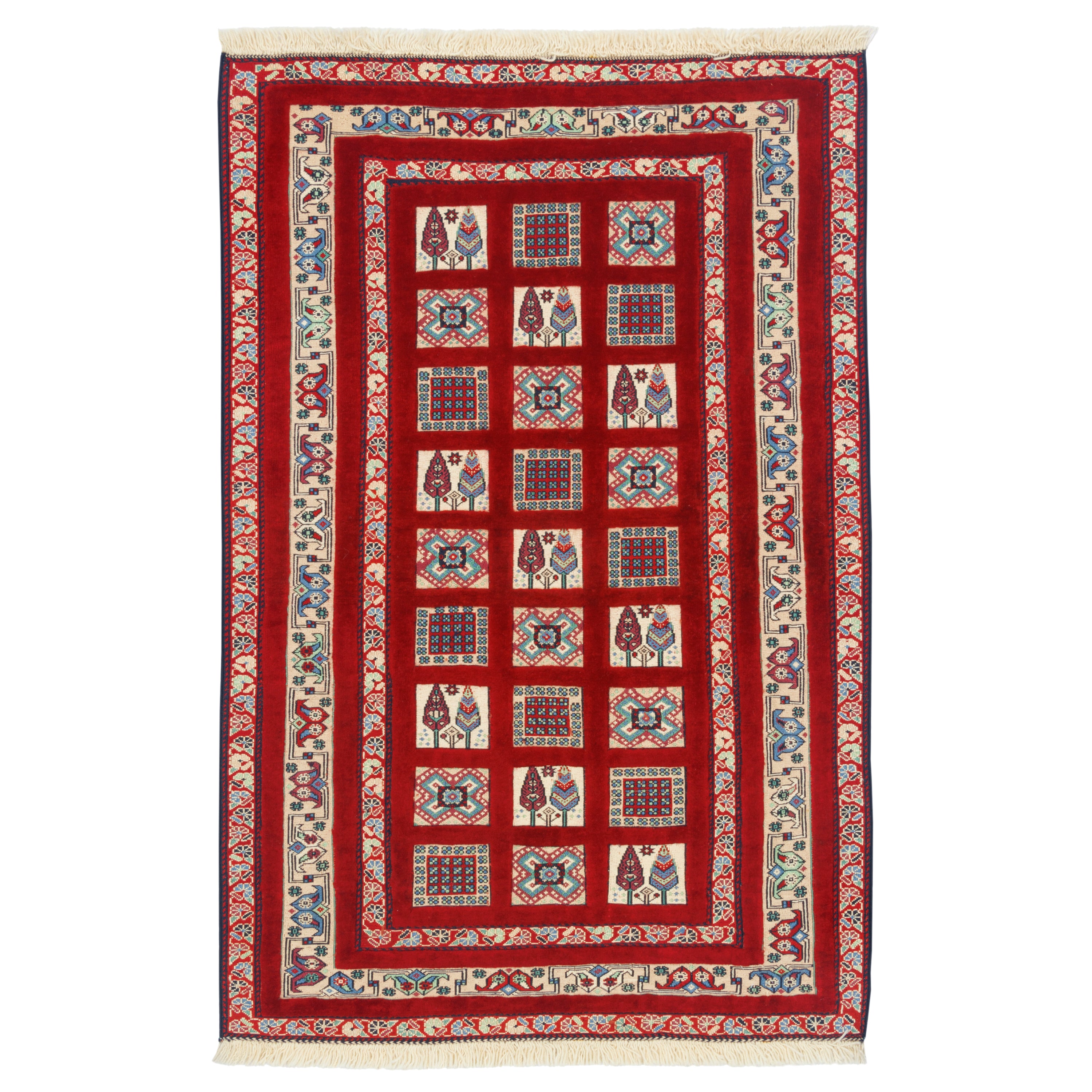Sirjan Handmade Kilim Carpet — Kheshti | Full Wool | 100 × 145 cm | SKU 40100302