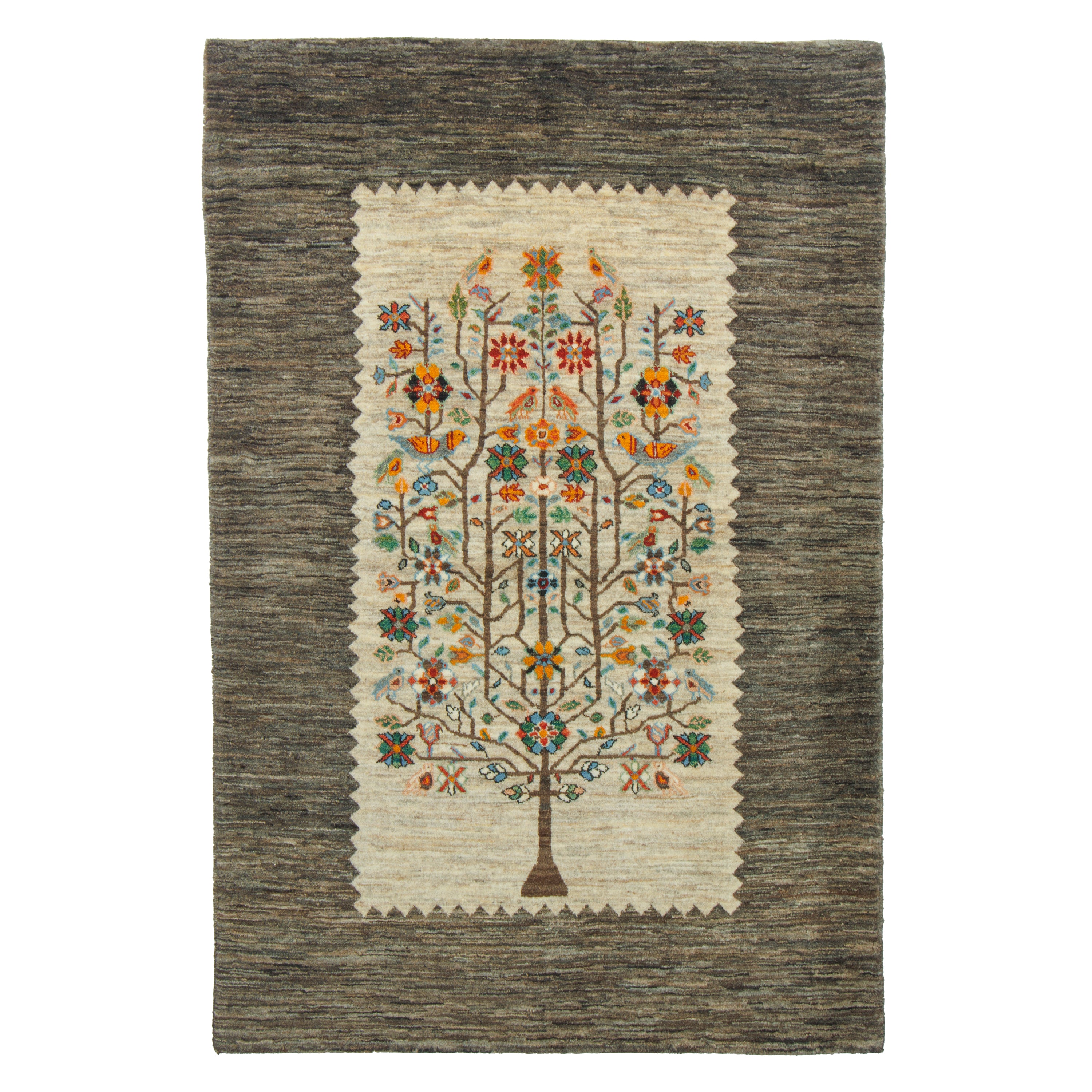 Shiraz Handmade Gabbeh — Sarasar | Full Wool | 126 × 190 cm | SKU 50201372