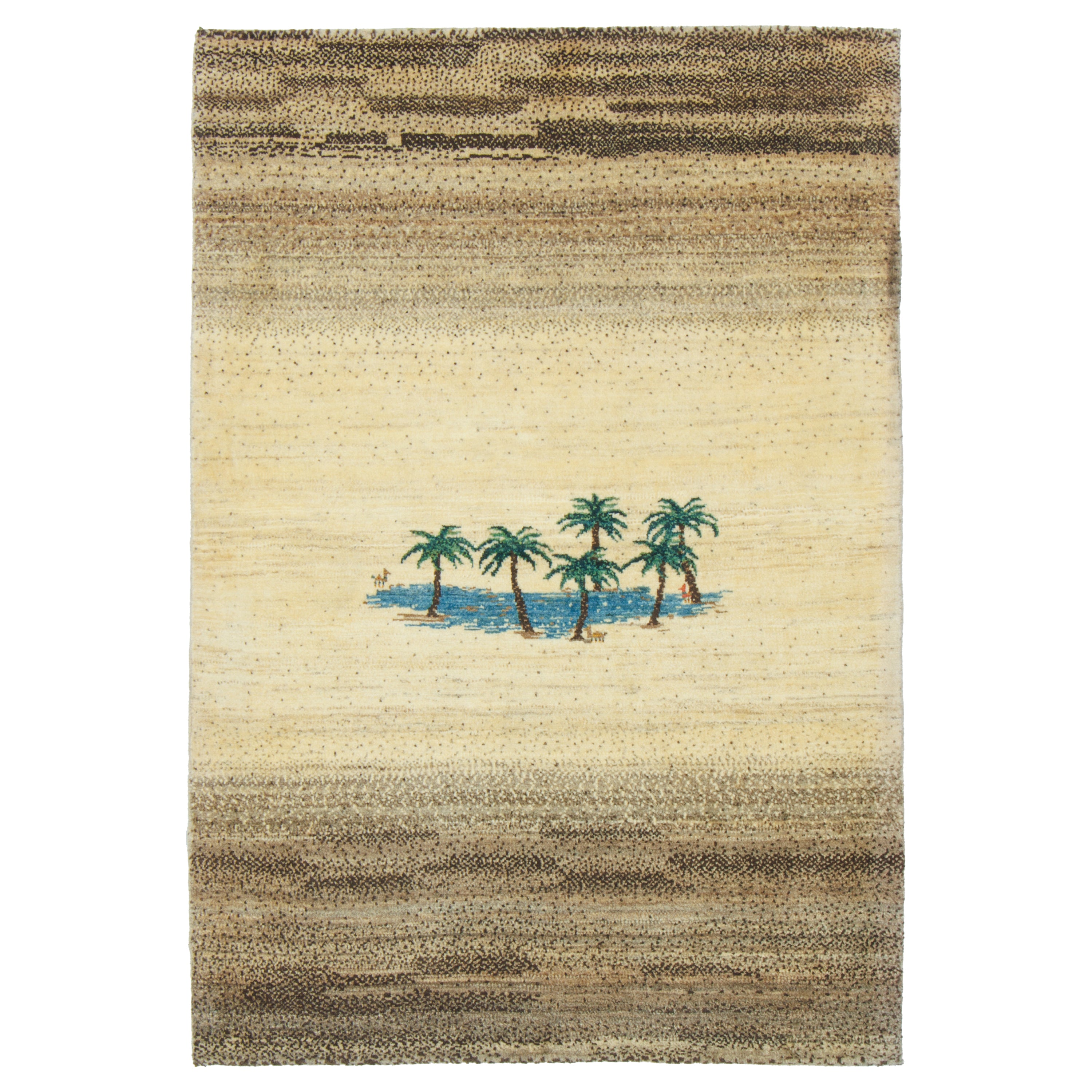 Shiraz Handmade Gabbeh — Sarasar | Full Wool | 106 × 155 cm | SKU 50101388