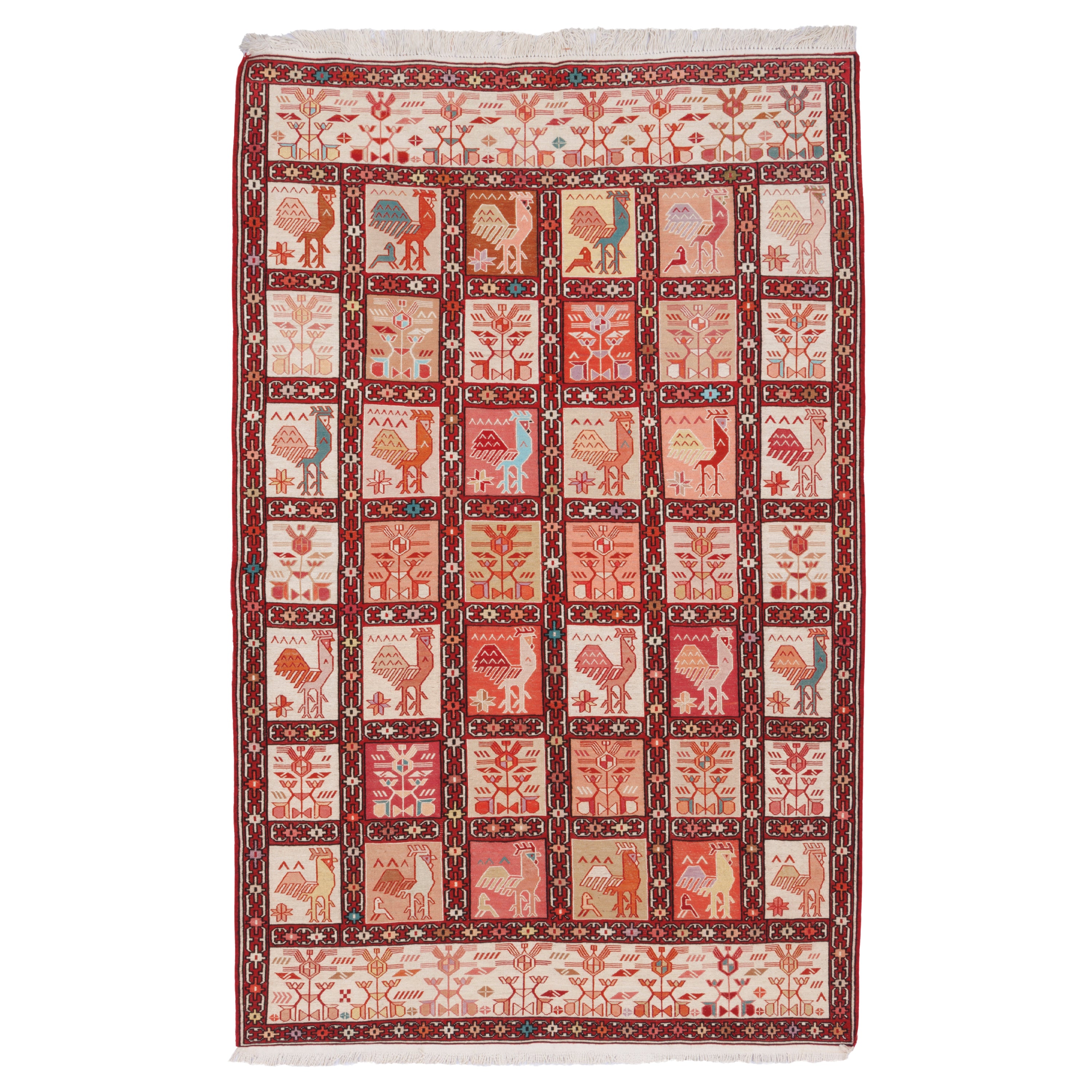 Sirjan Handmade Kilim — Kheshti | Full Wool | 123 × 197 cm | SKU 40201275