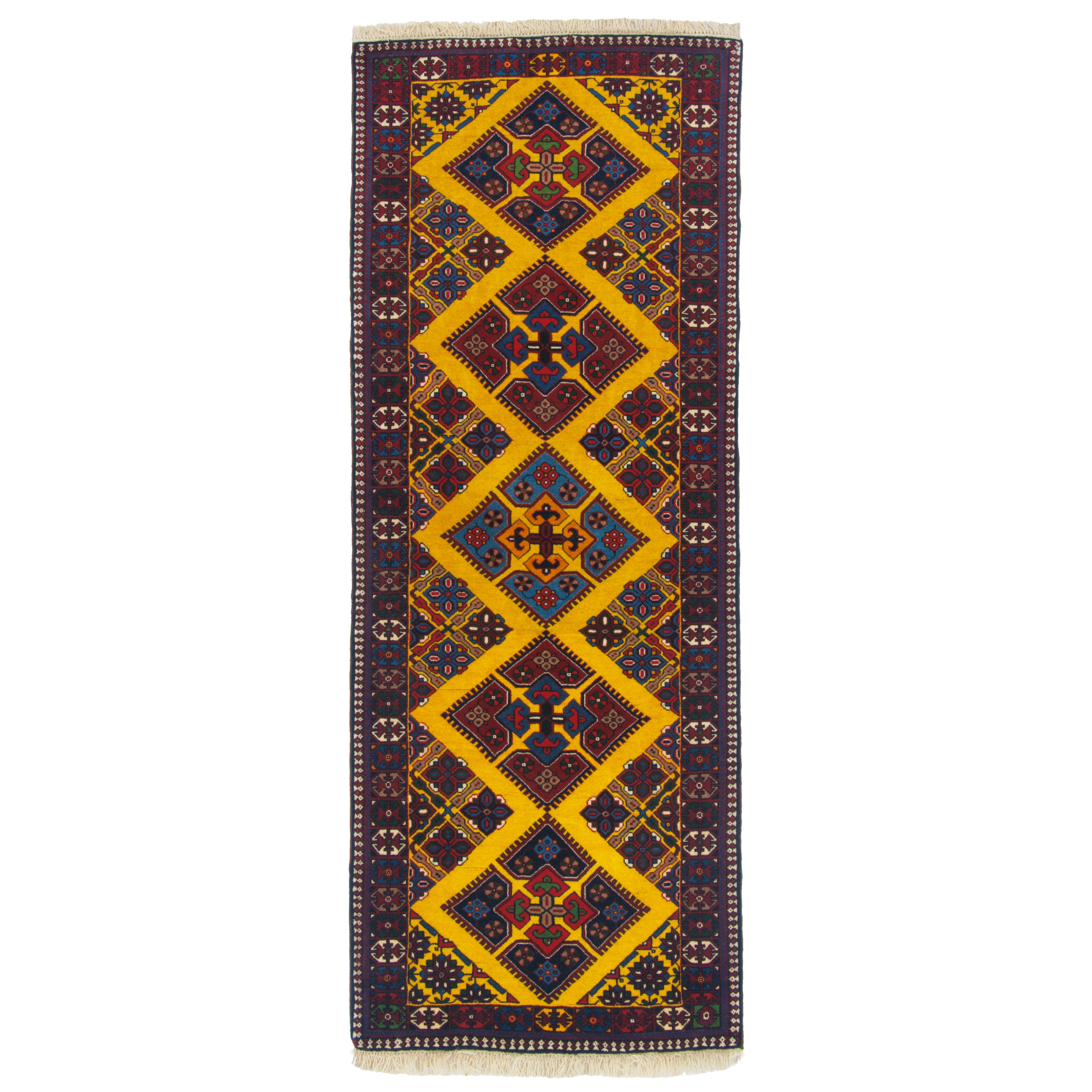 Bakhtiari Handmade Carpet — Chand Toranj | Full Wool | 80 × 210 cm | SKU 10100532