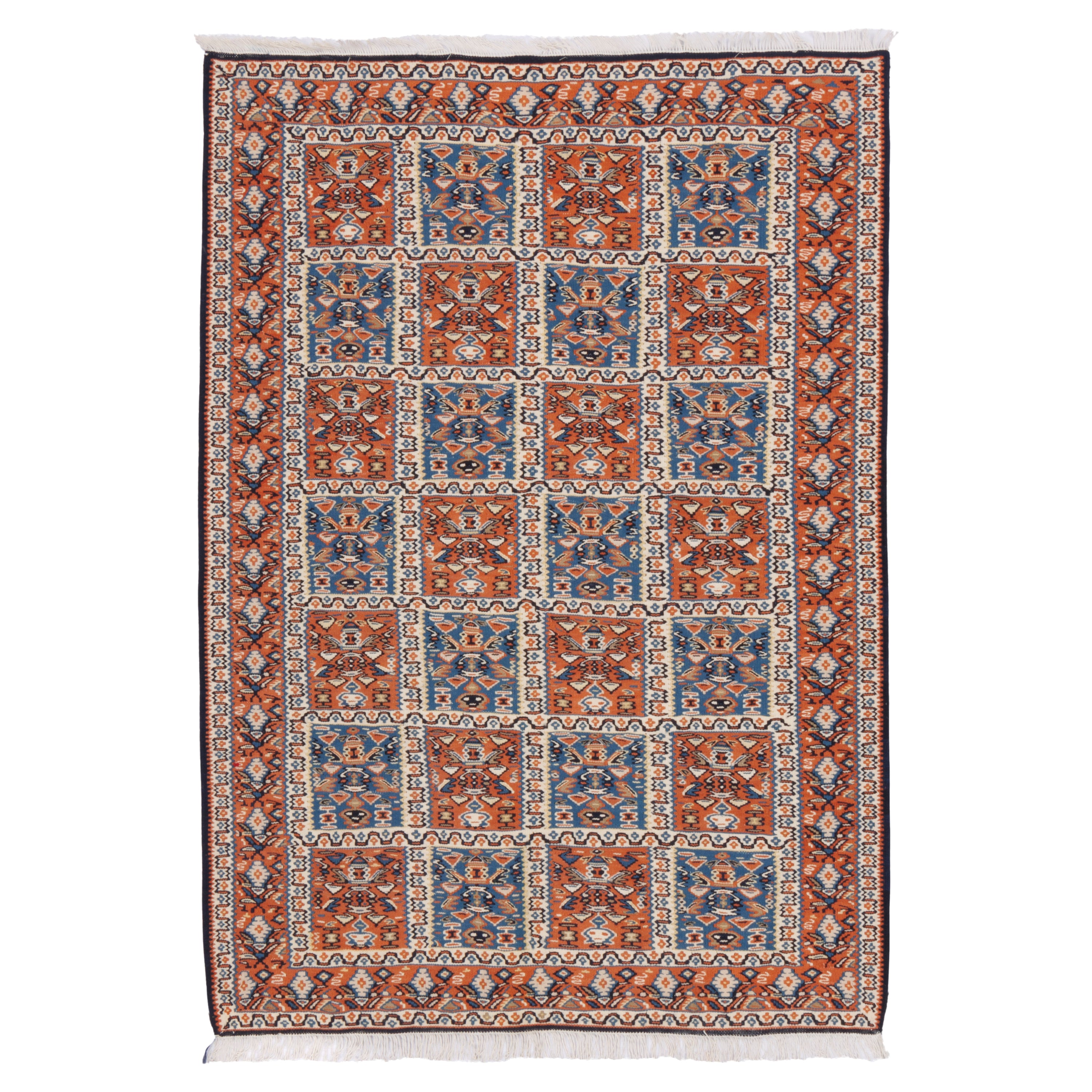Sirjan Handmade Kilim — Kheshti | Full Wool | 104 × 150 cm | SKU 40101286