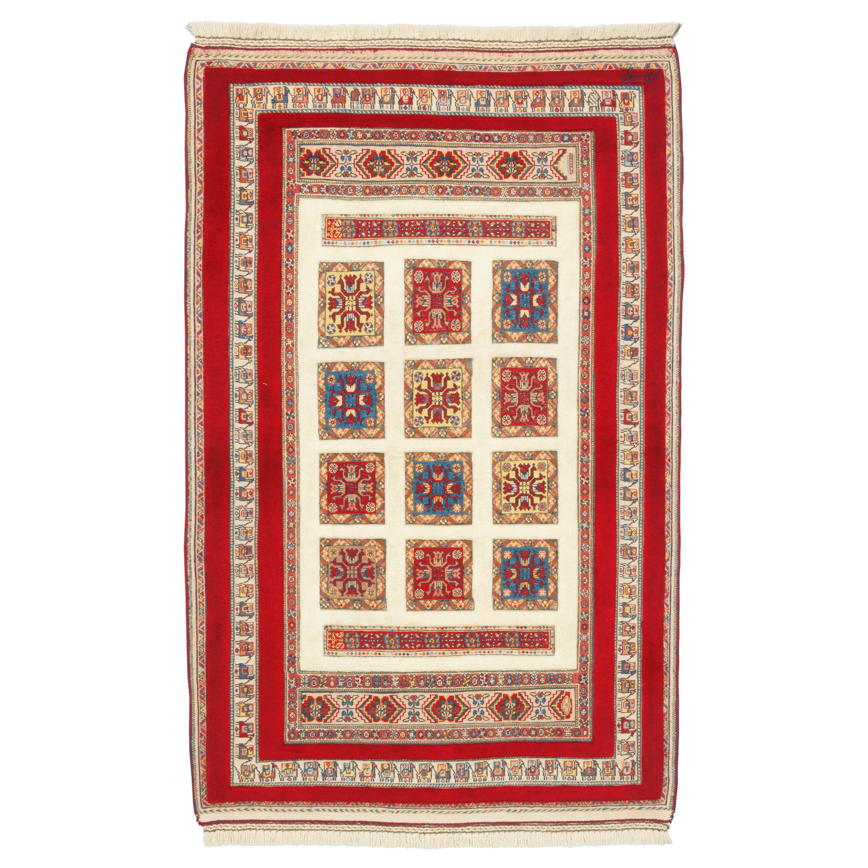 Sirjan Handmade Kilim Carpet — Kheshti | Full Wool | 105 × 167 cm | SKU 40100303