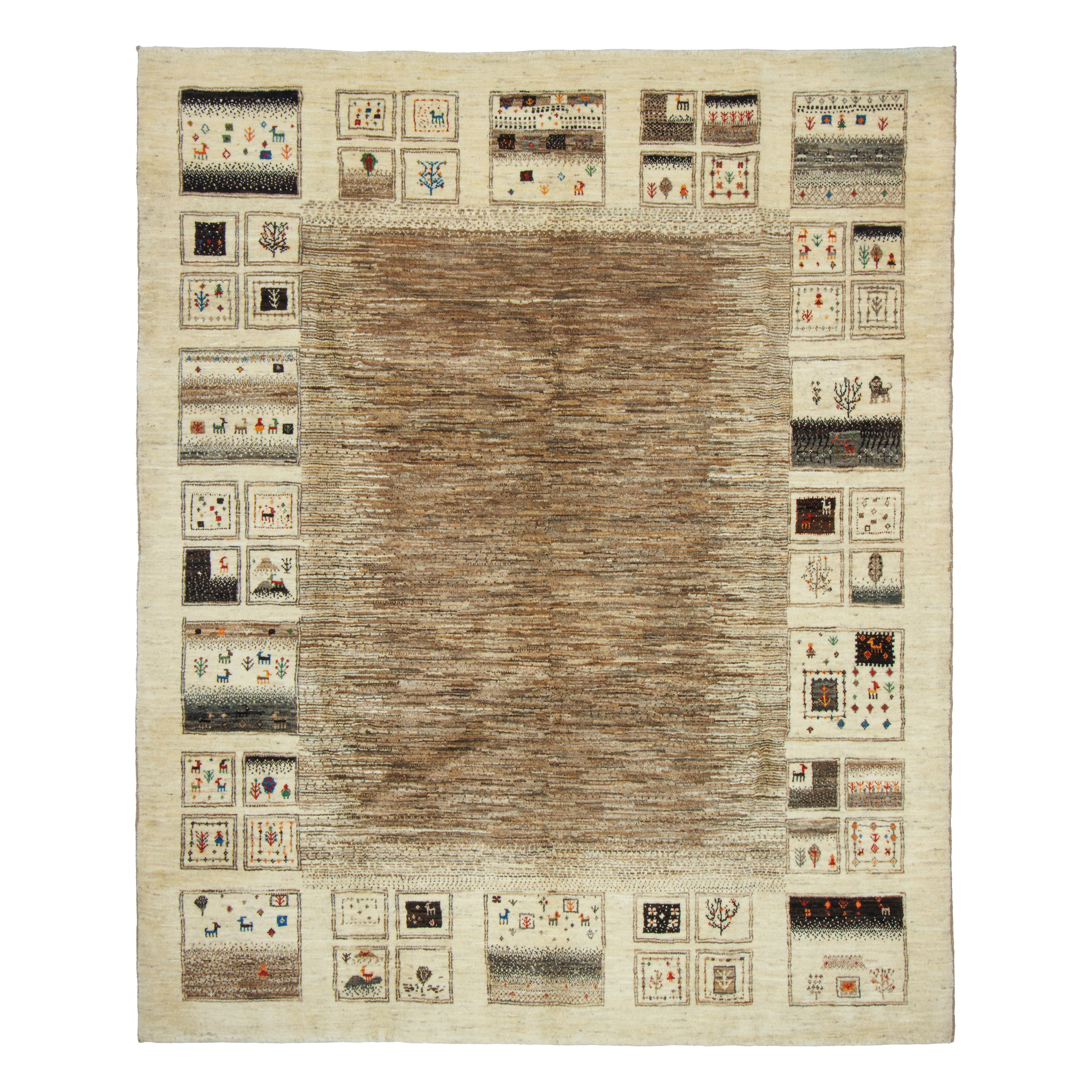 Shiraz Handmade Gabbeh Carpet — Sarasar | Full Wool | 208 × 254 cm | SKU 50501309