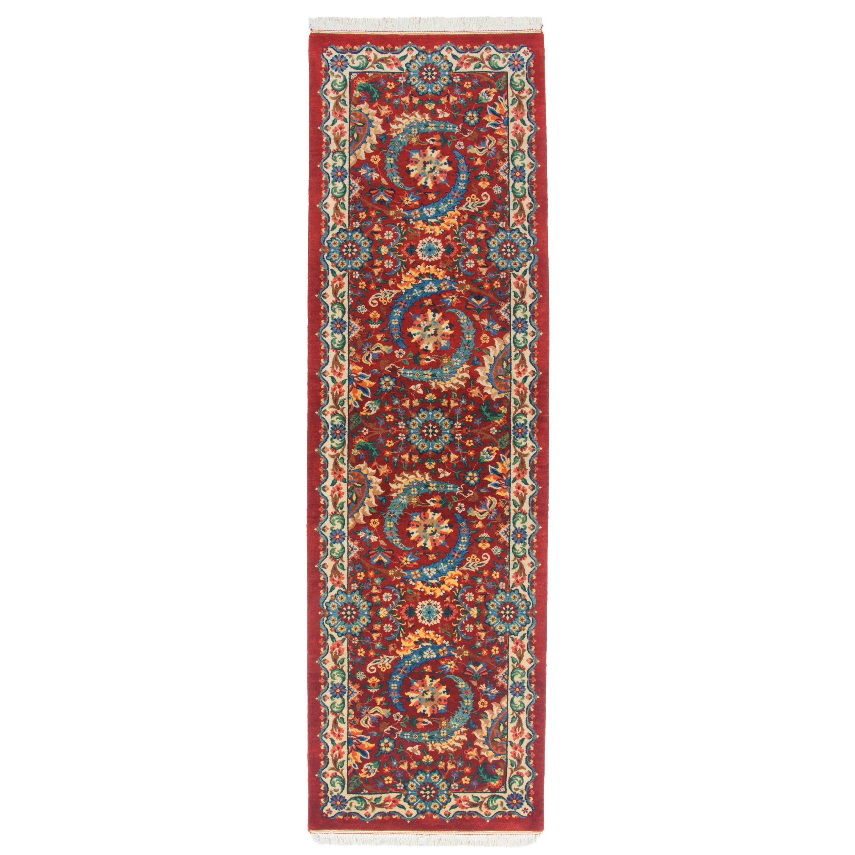 Varamin Handmade Carpet — Afshan | Wool / Cotton Warp | 85 × 290 cm | SKU 10200539