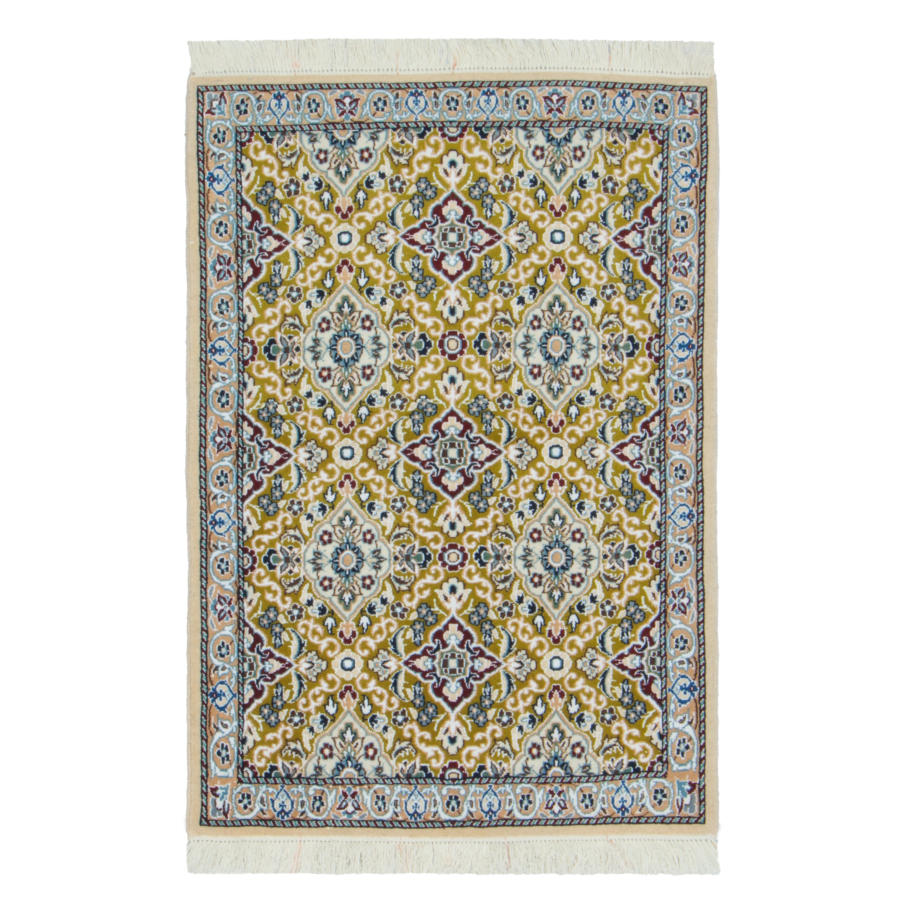 Nain Handmade Carpet — Sarasar | Silk Pile / Wool Warp | 82 × 113 cm | SKU 10001333