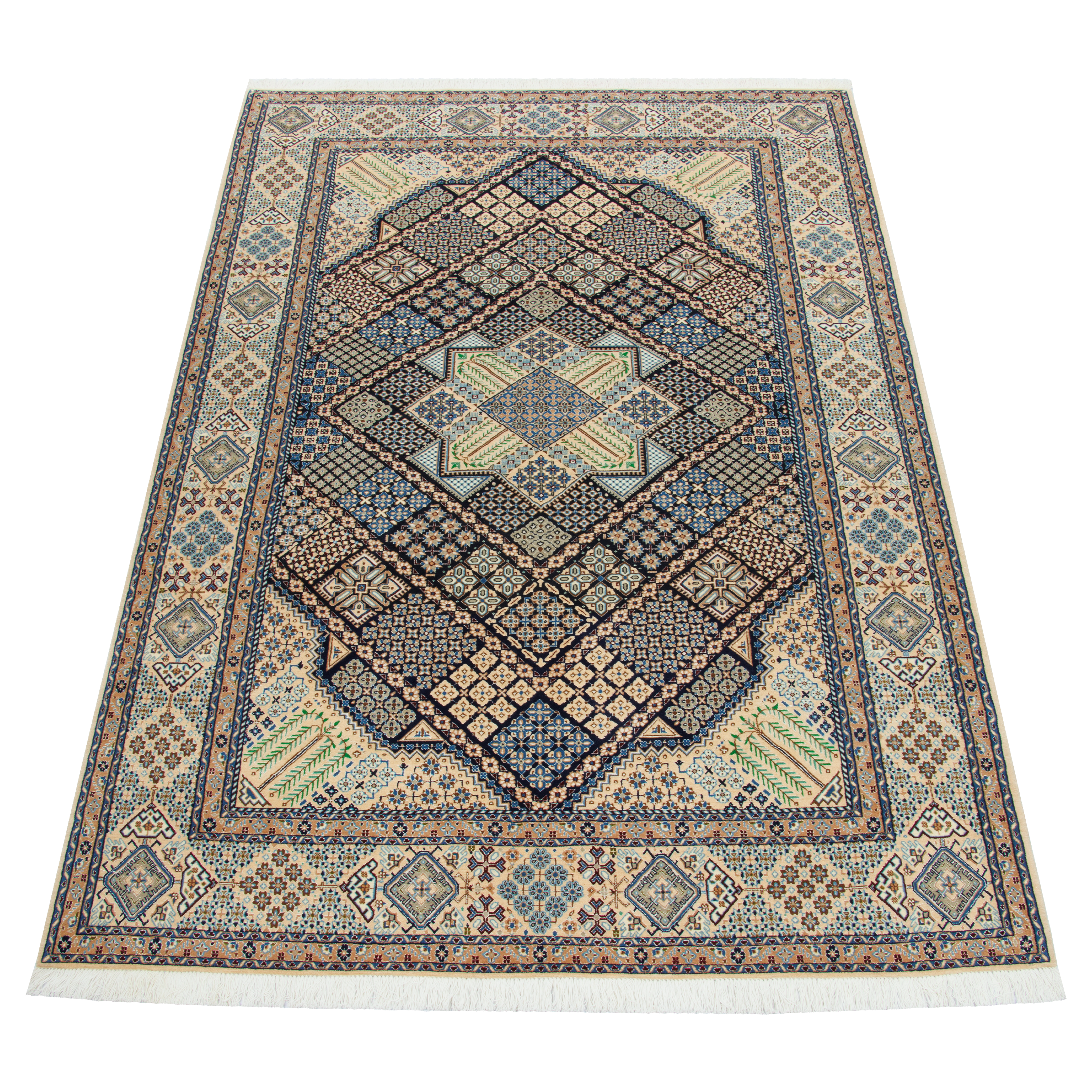 Nain Handmade Carpet — Lachak Toranj | Silk Pile / Wool Warp | 200 × 304 cm | SKU 10601108