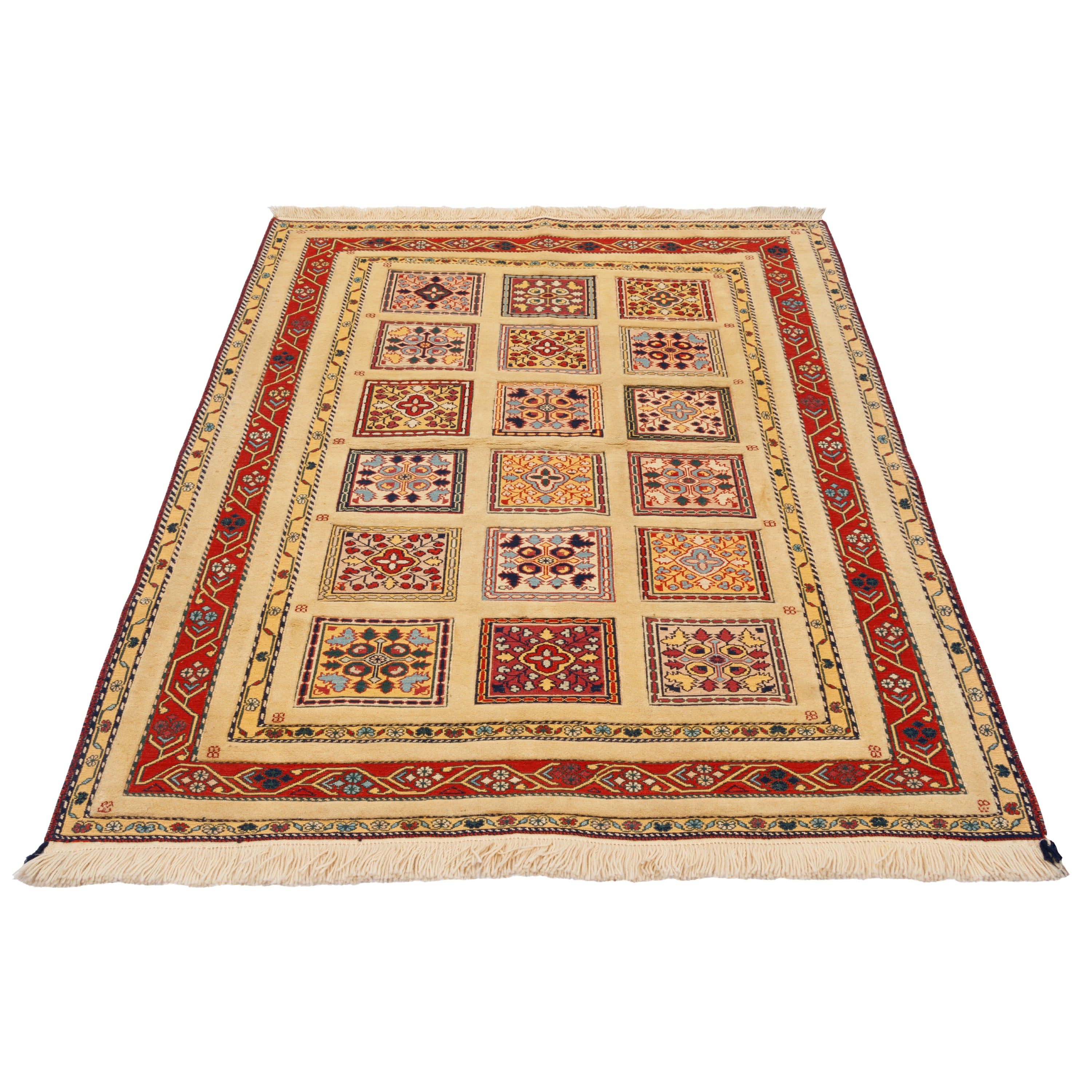Sirjan Handmade Kilim Carpet — Kheshti | Full Wool | 150 × 192 cm | SKU 40200367