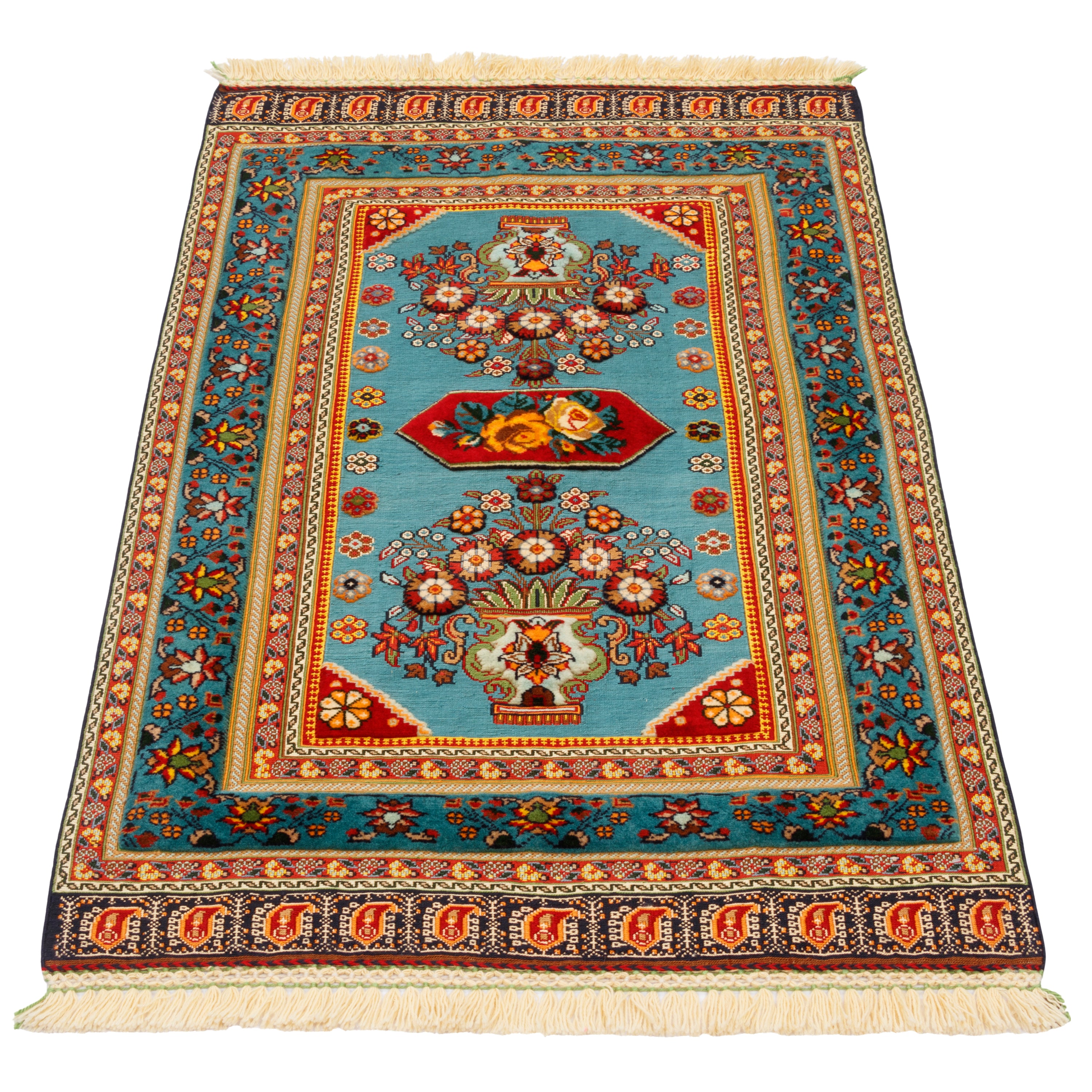 Sirjan Handmade Kilim Carpet — Goldani | Full Wool | 80 × 125 cm | SKU 40100353