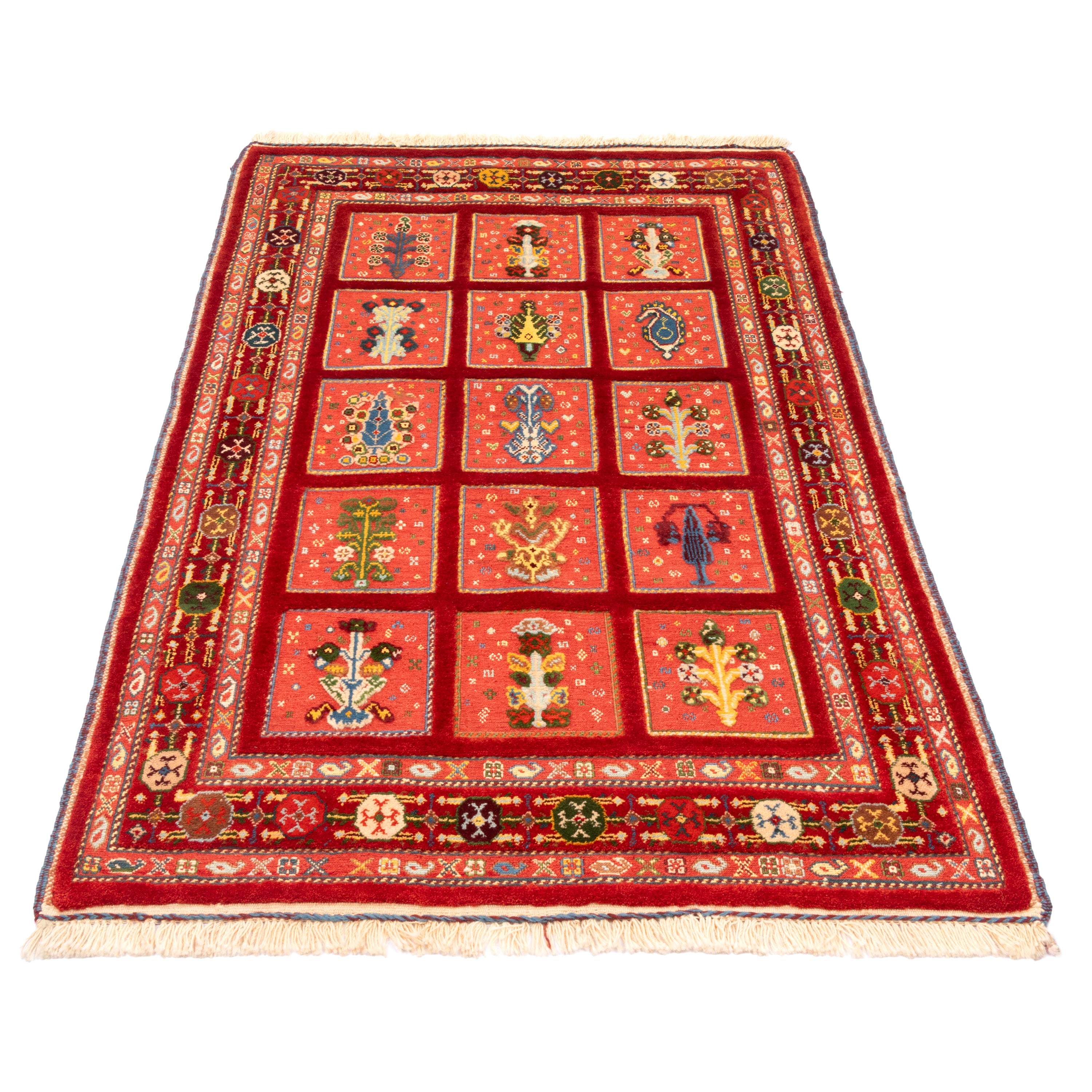 Sirjan Handmade Kilim Carpet — Kheshti | Full Wool | 100 × 160 cm | SKU 40100301