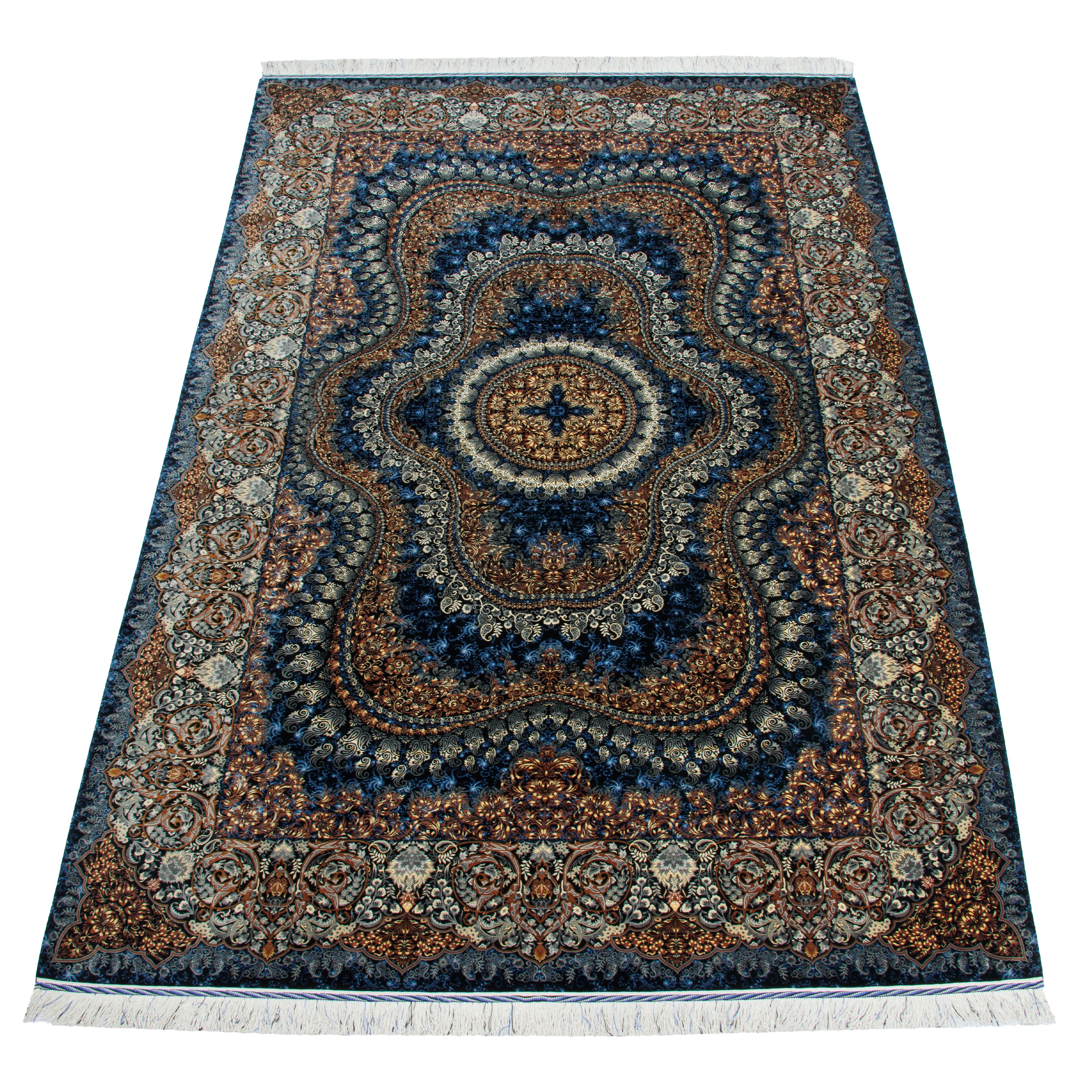 سجادة قم يدوية — لشك وترنج | حرير بالكامل | 200 × 310 سم | SKU 10601047