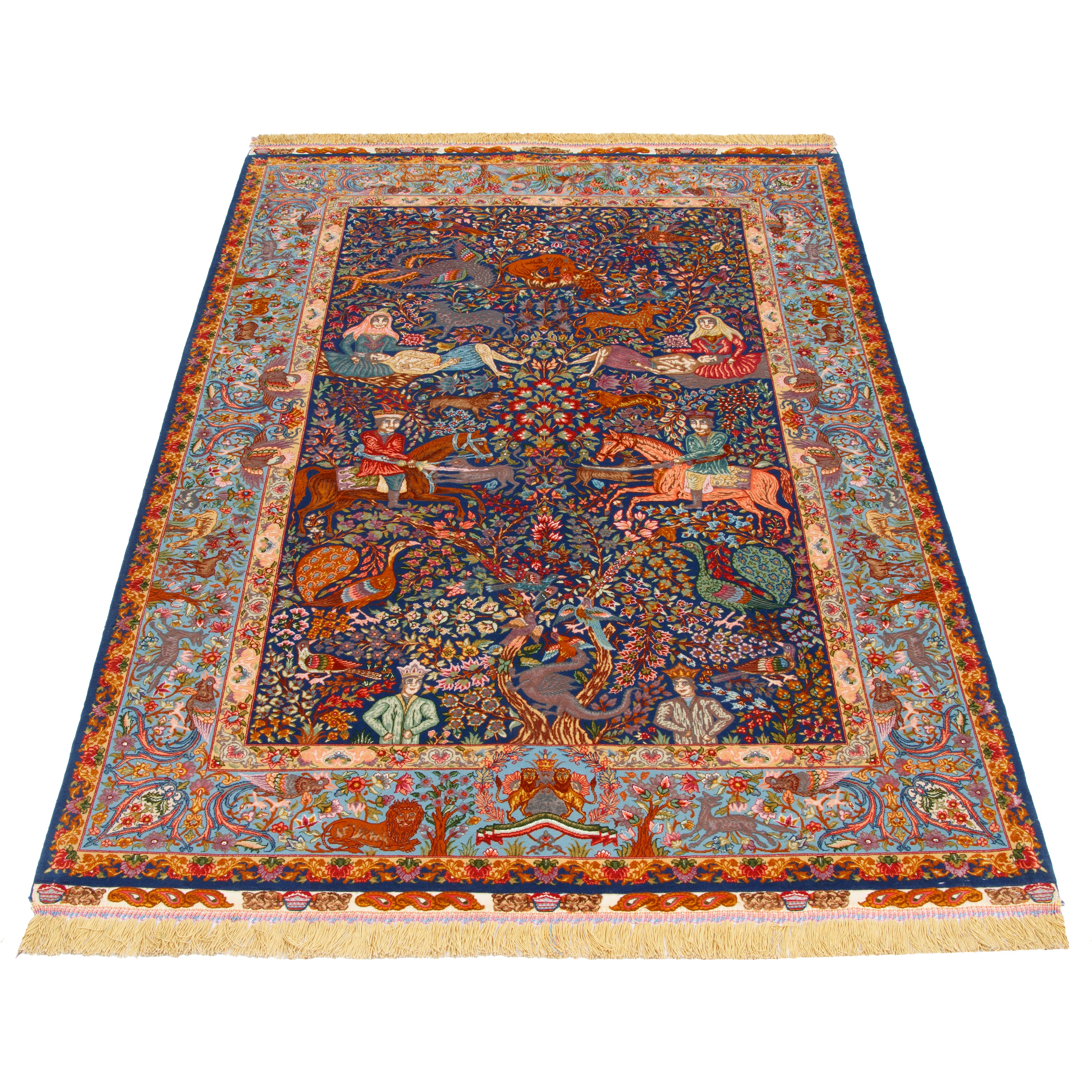 Tabriz Handmade Carpet — Sarasar | Silk Pile / Silk Warp | 152 × 220 cm | SKU 10300605