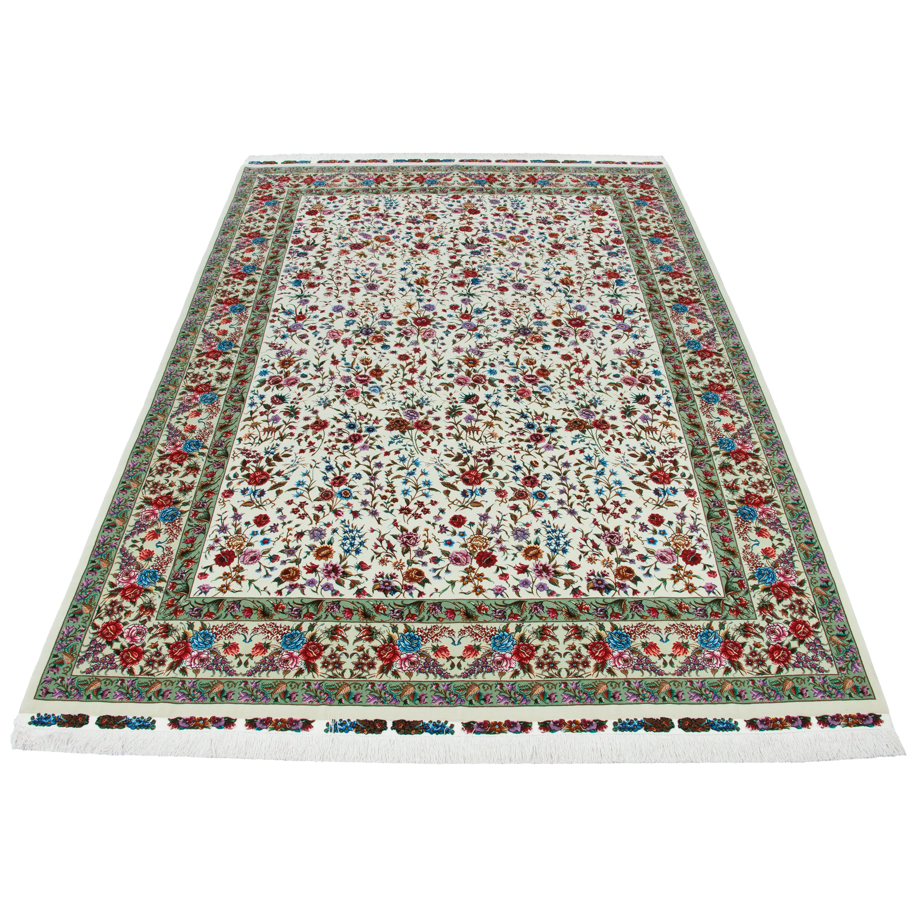 Tabriz Handmade Carpet — Sarasar | Silk Pile / Silk Warp | 252 × 368 cm | SKU 10900808