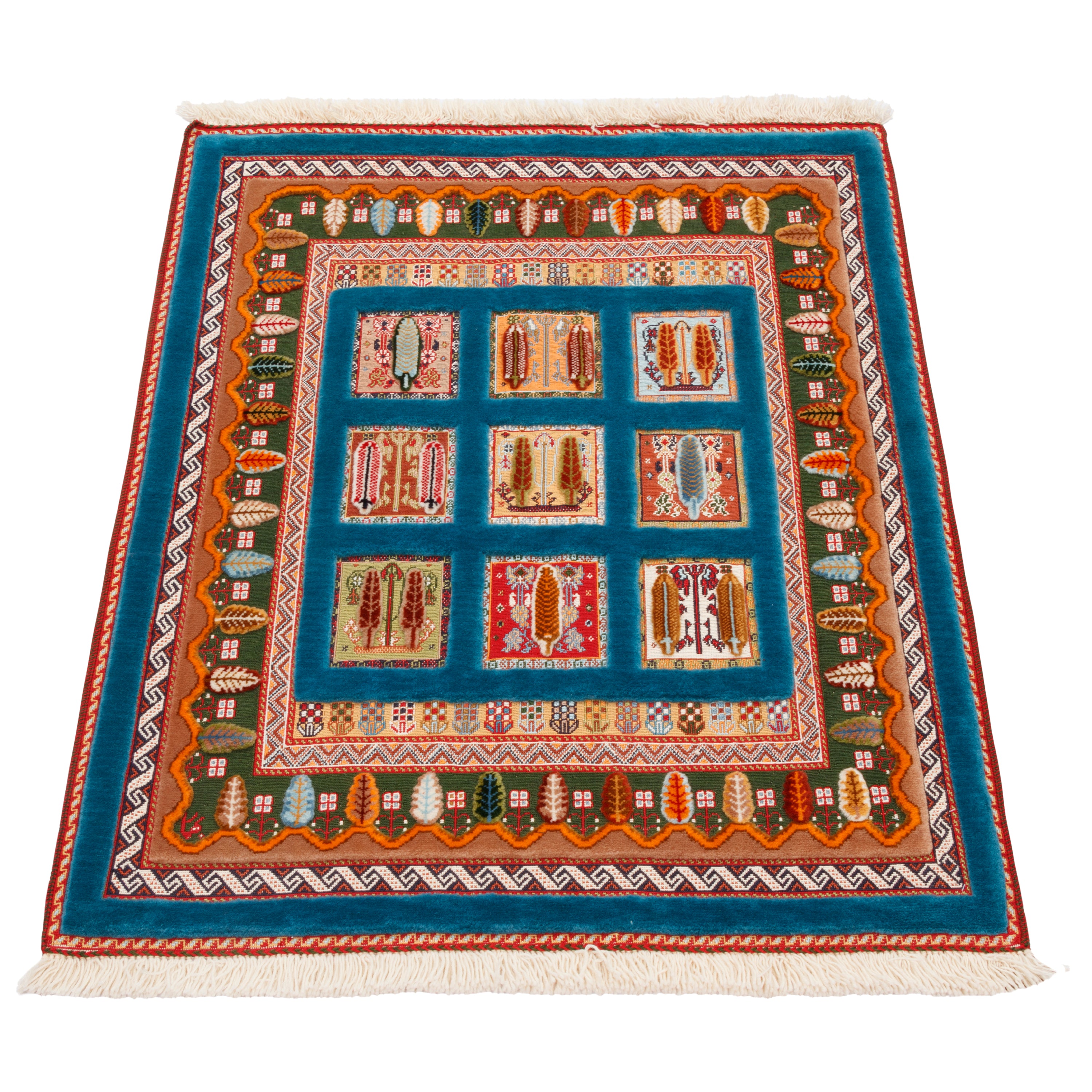 Sirjan Handmade Kilim Carpet — Kheshti | Full Wool | 86 × 110 cm | SKU 40000320