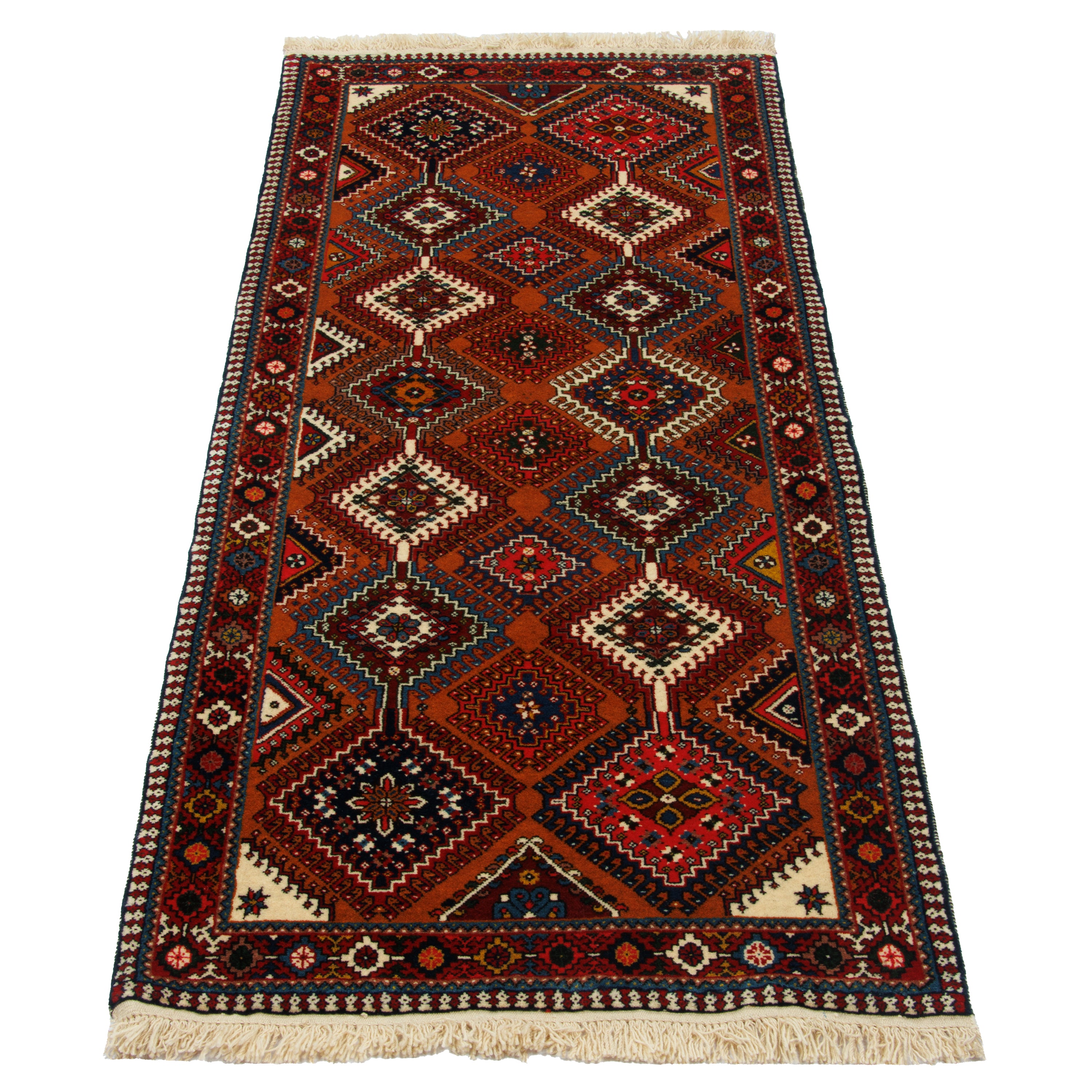 Shiraz Handmade Carpet — Kheshti | Full Wool | 80 × 200 cm | SKU 10101480