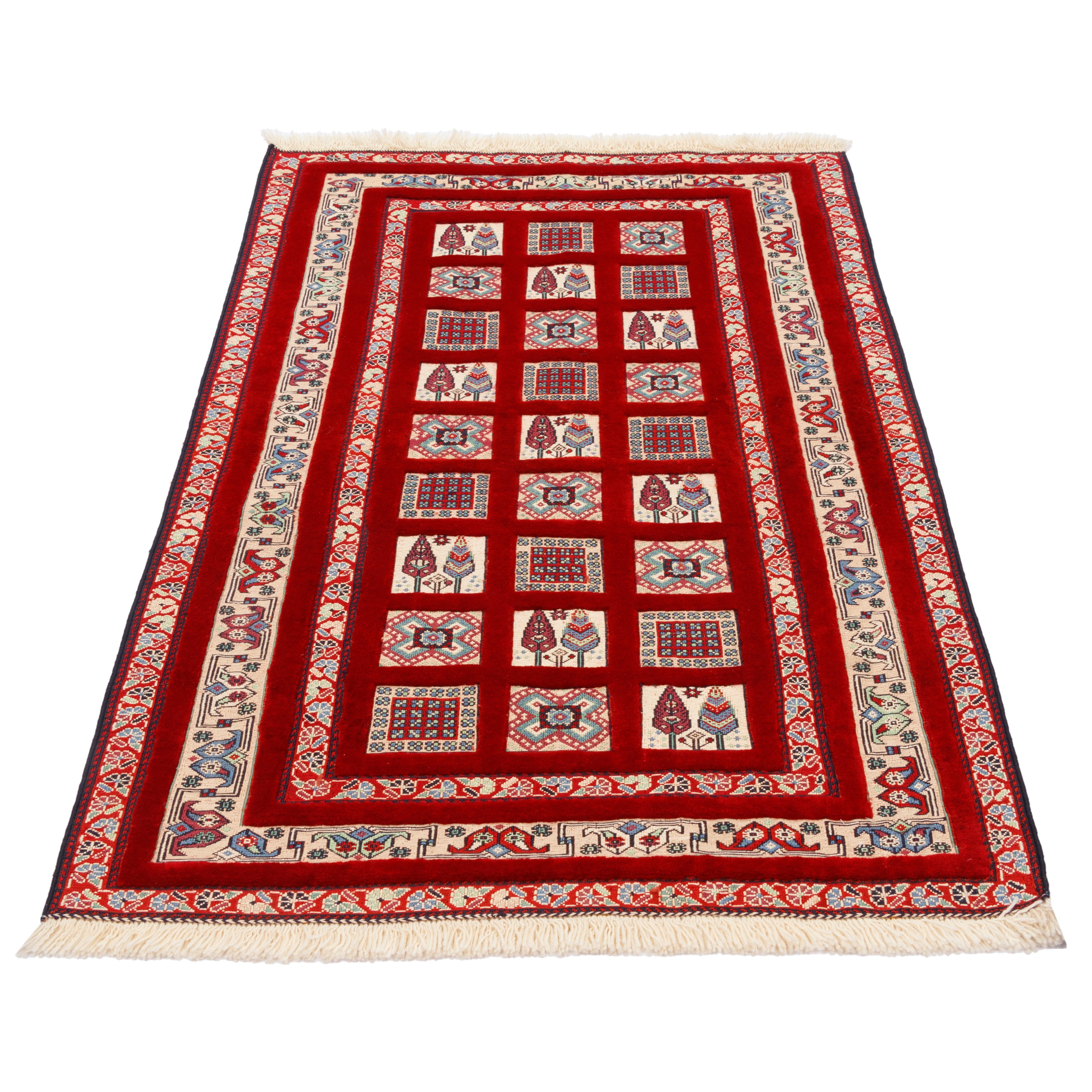 Sirjan Handmade Kilim Carpet — Kheshti | Full Wool | 100 × 145 cm | SKU 40100302