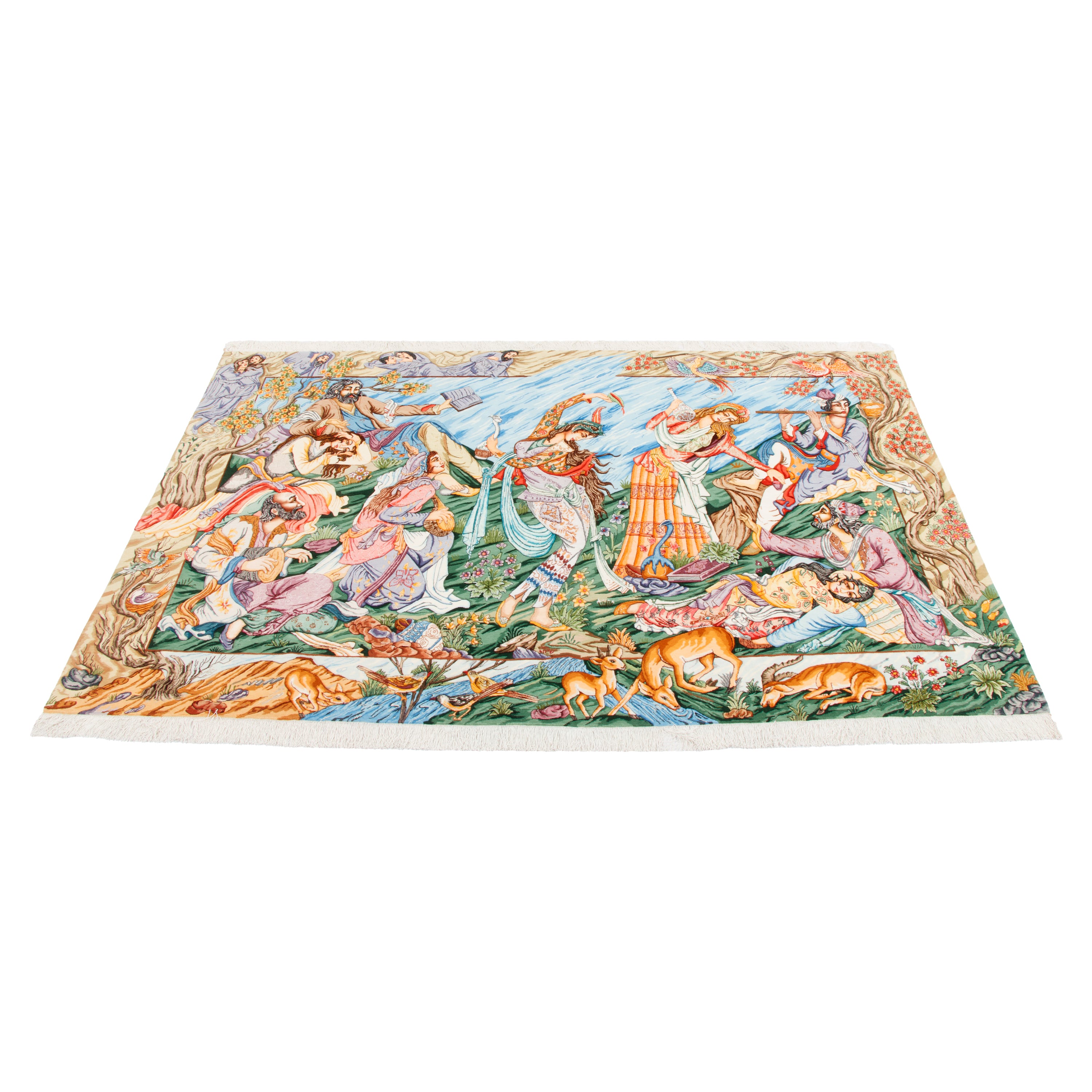 Tabriz Handmade Carpet — Sarasar | Silk Pile / Silk Warp | 185 × 291 cm | SKU 10500590
