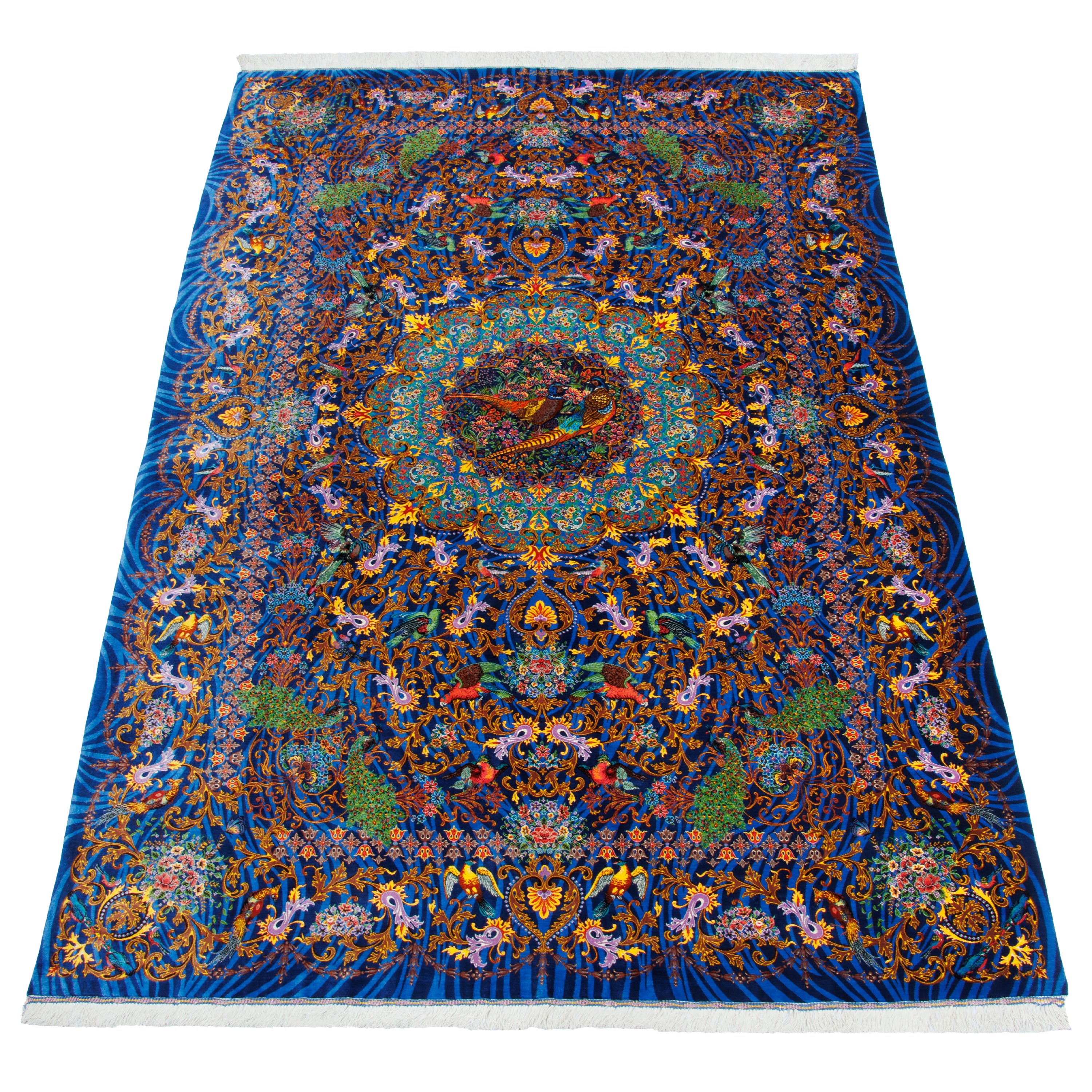 Qom Handmade Carpet — Lachak Toranj | Full Silk | 194 × 303 cm | SKU 10501075
