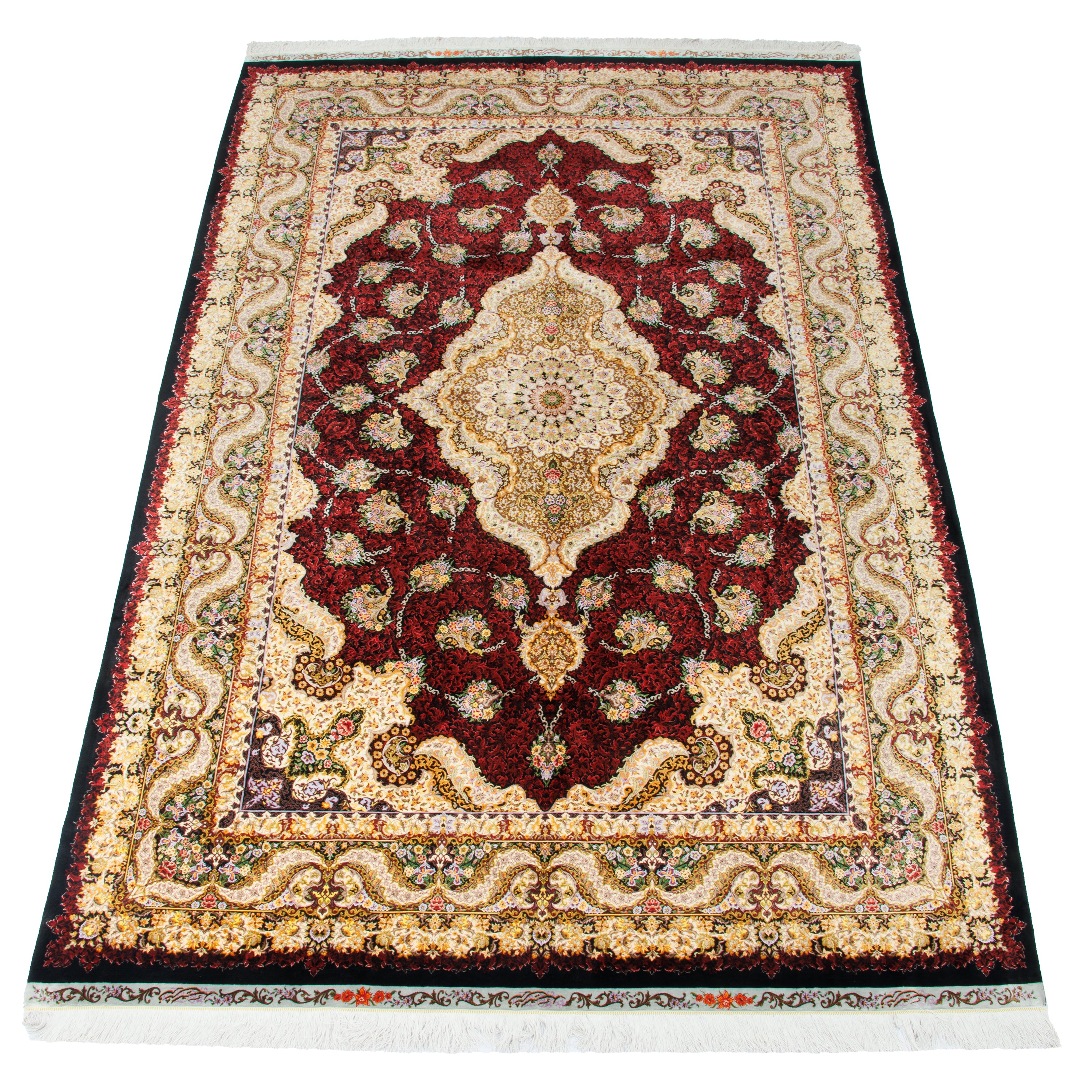 Qom Handmade Carpet — Lachak Toranj | Full Silk | 200 × 317 cm | SKU 10601053