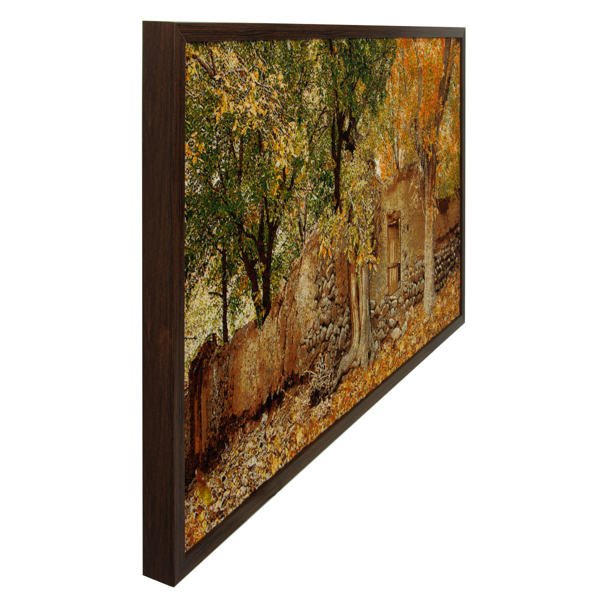 لوحة جدارية من السجاد التبريزي اليدوي — سراسر | وبر حريري / سدى حريري | 68 × 117 سم | رقم المنتج 70001521