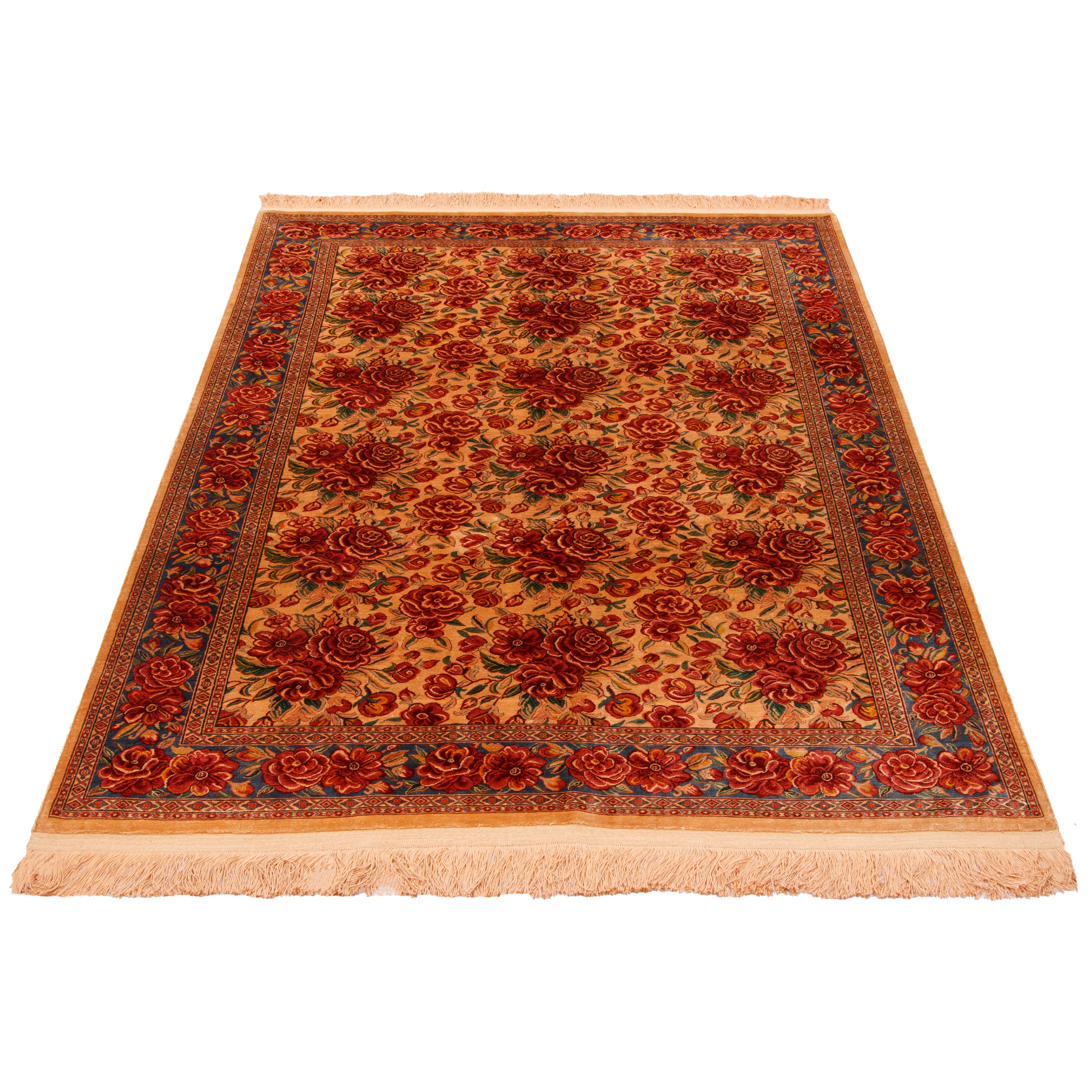 Sarakhs Handmade Carpet — Sarasar | Full Silk | 140 × 200 cm | SKU 10200465