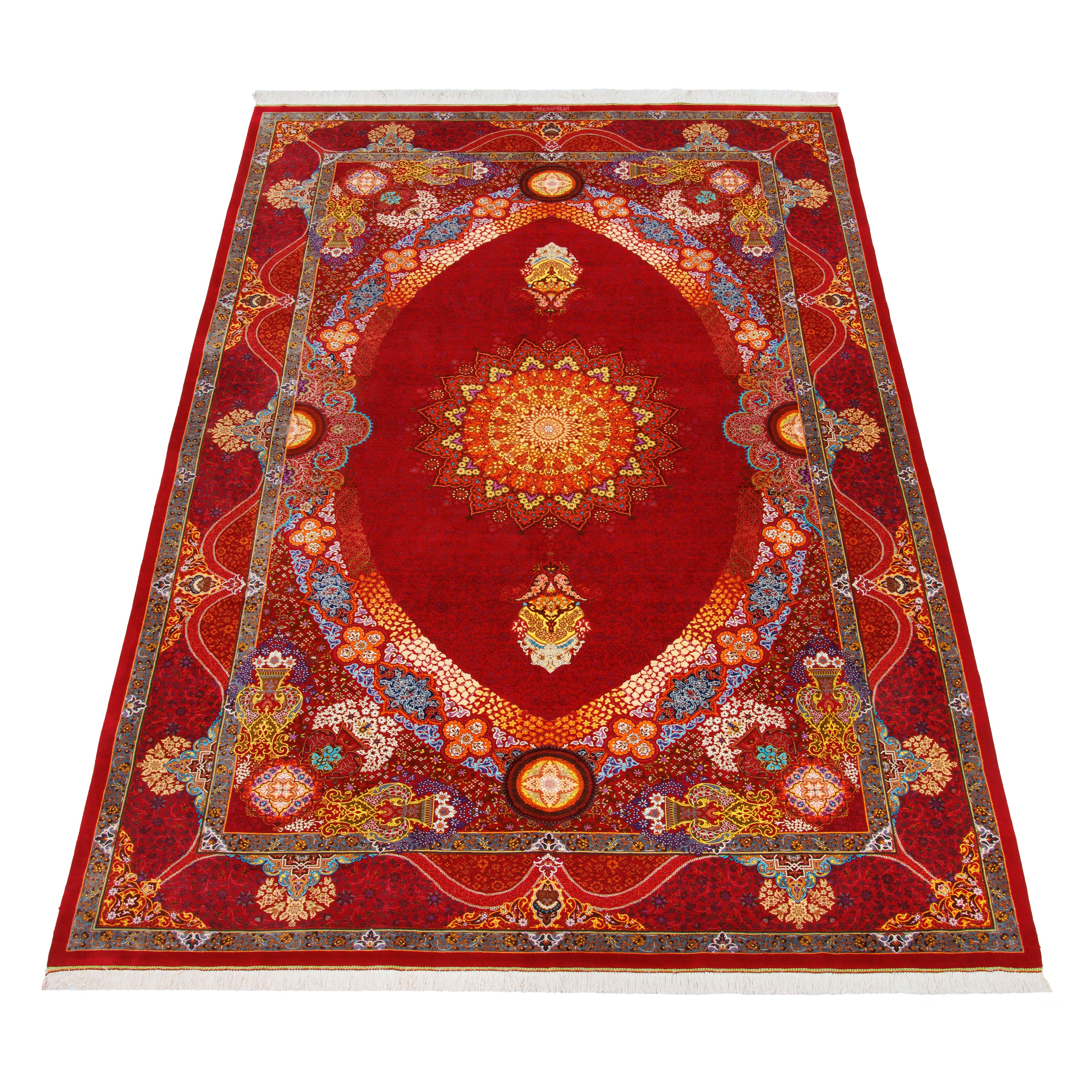 Qom Handmade Carpet — Lachak Toranj | Full Silk | 200 × 300 cm | SKU 10601052