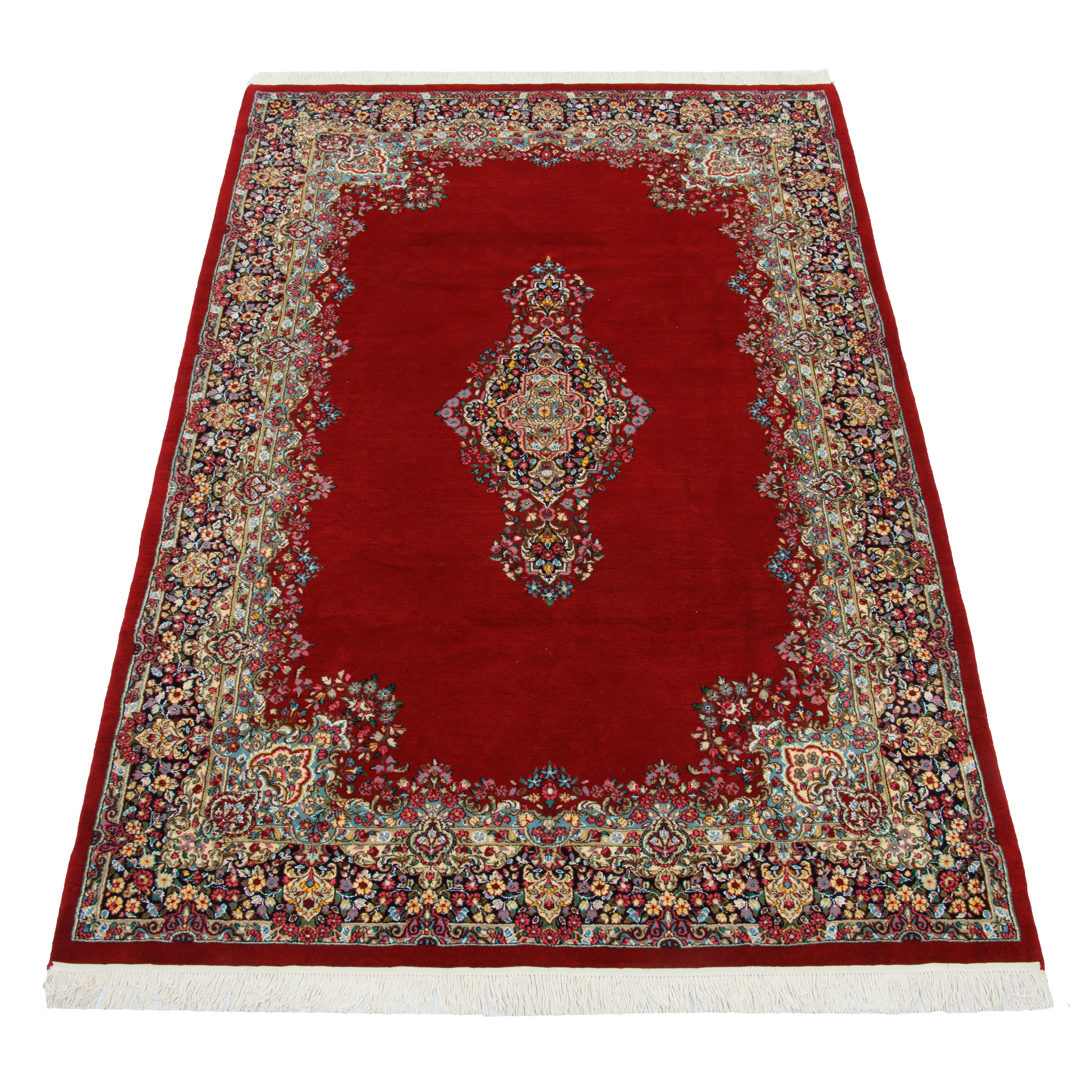 Kerman Handmade Carpet — Lachak Toranj | Silk Pile / Wool Warp | 198 × 302 cm | SKU 10501018