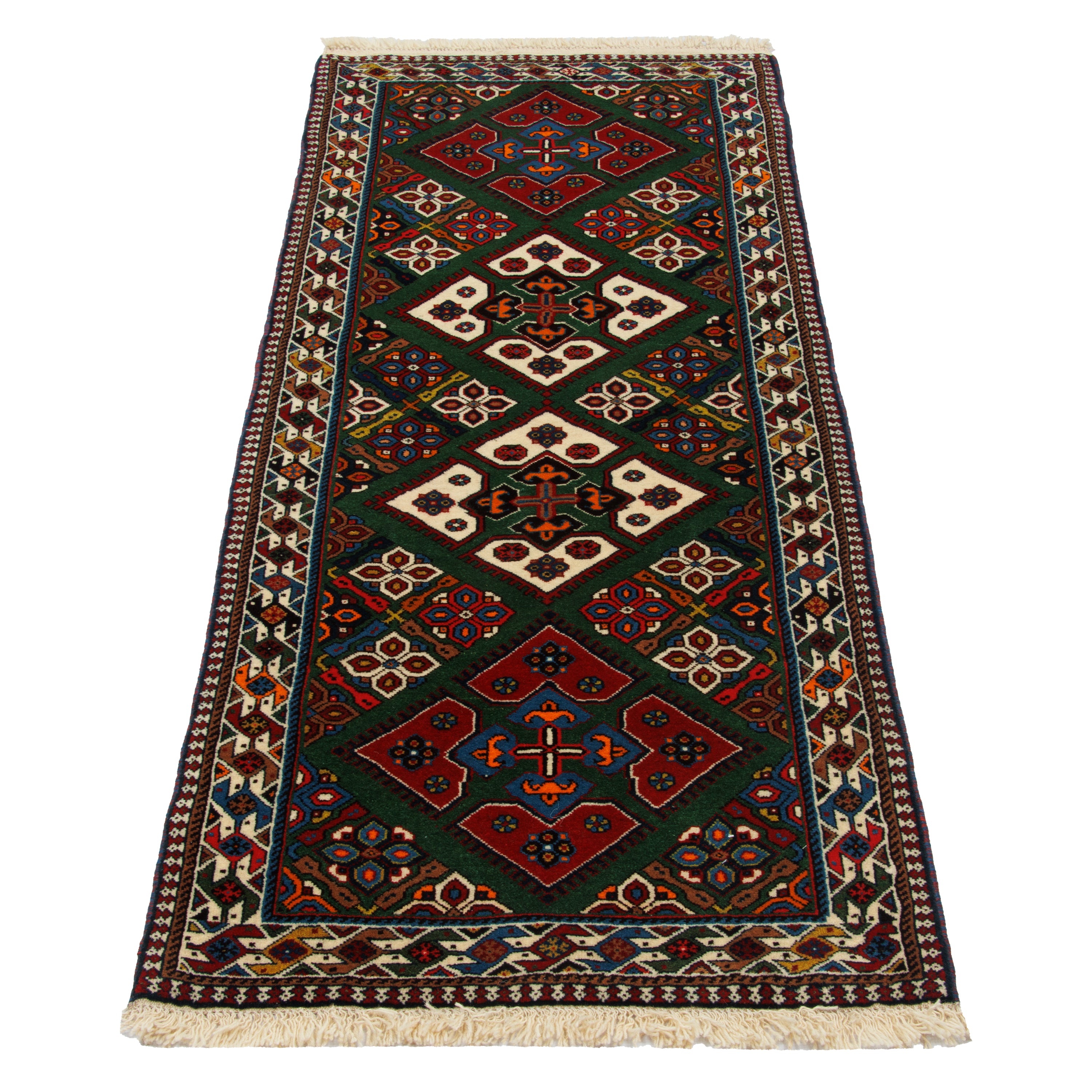 Shiraz Handmade Carpet — Kheshti | Full Wool | 81 × 207 cm | SKU 10101483