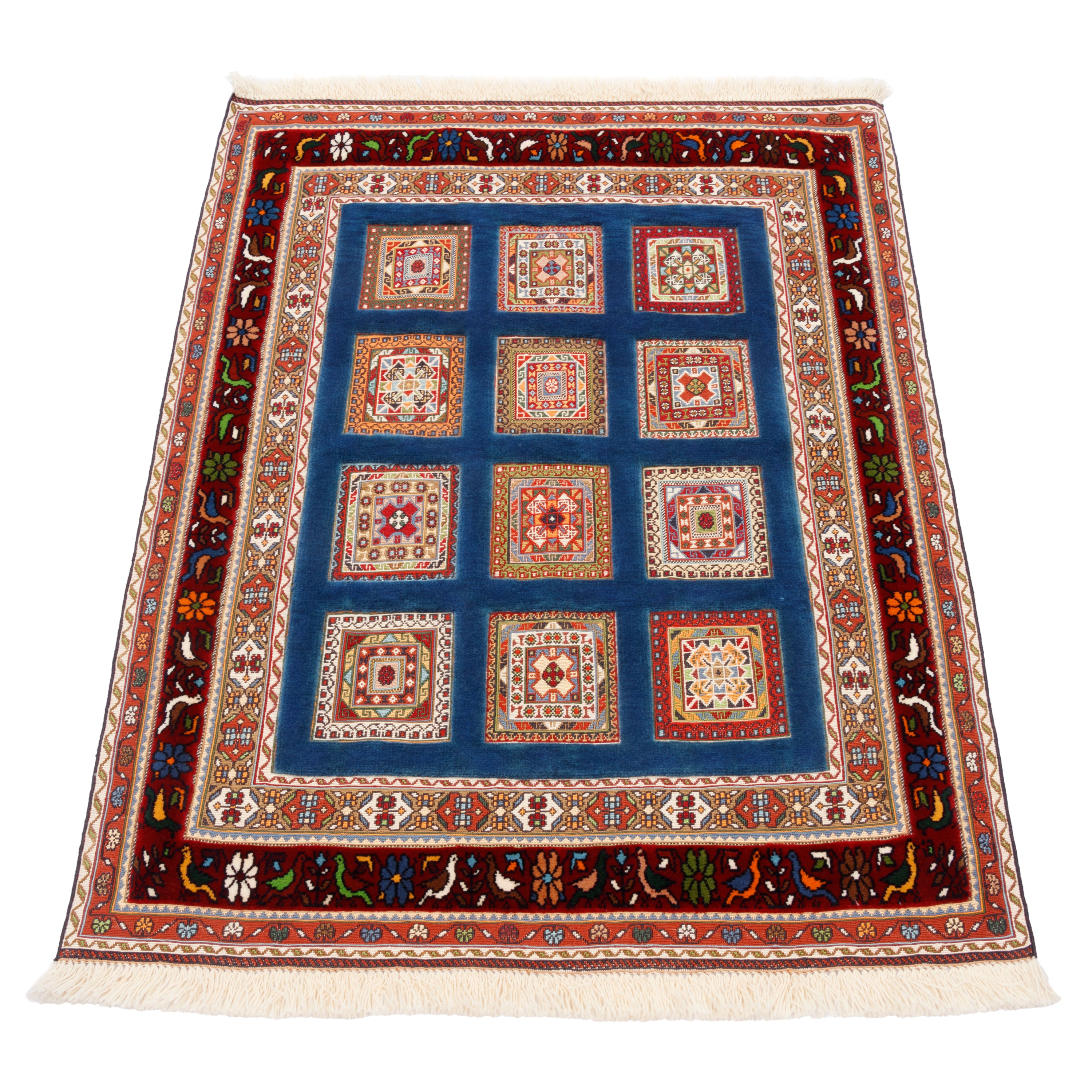 Sirjan Handmade Kilim Carpet — Kheshti | Full Wool | 90 × 125 cm | SKU 40100315