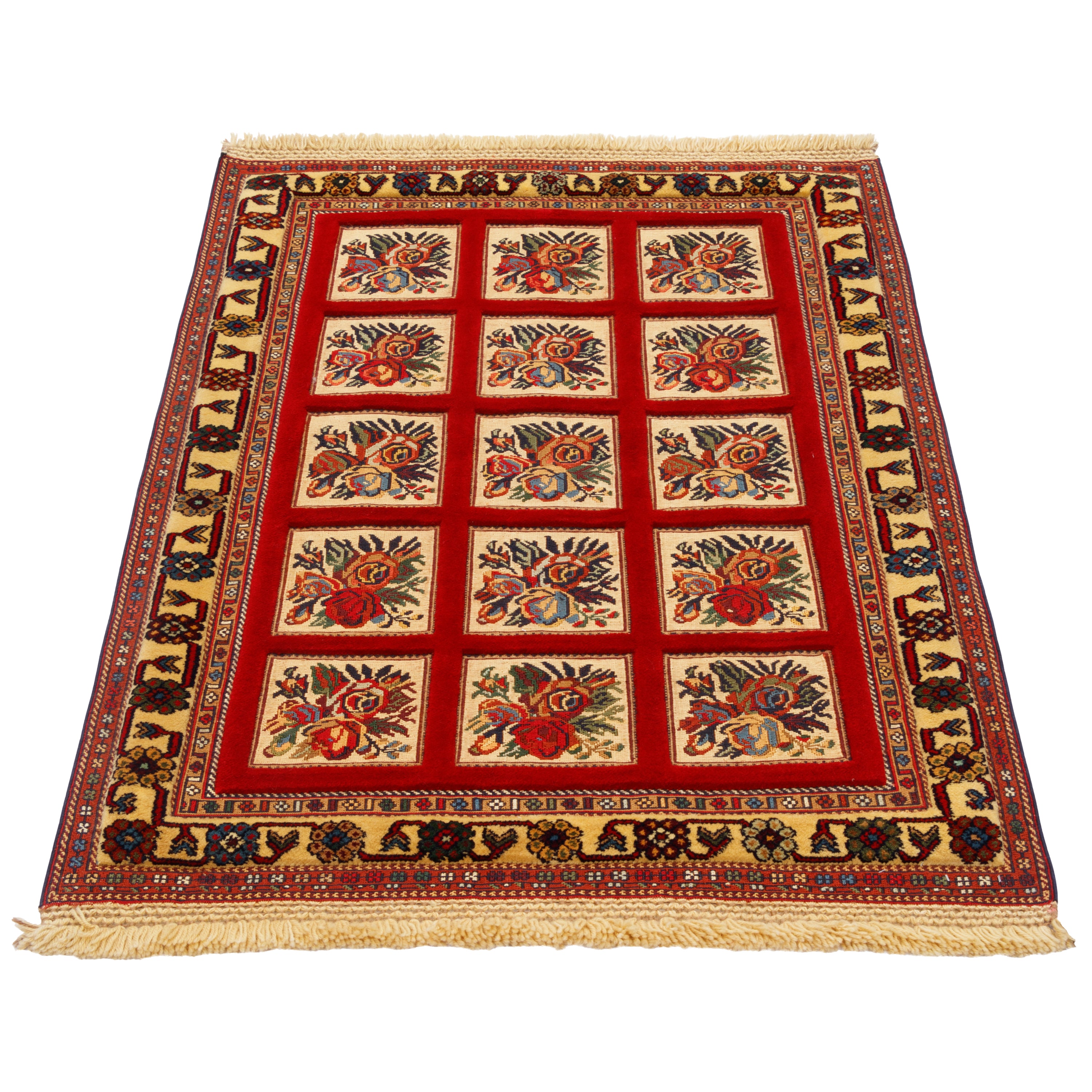 Sirjan Handmade Kilim Carpet — Kheshti | Full Wool | 90 × 130 cm | SKU 40100341