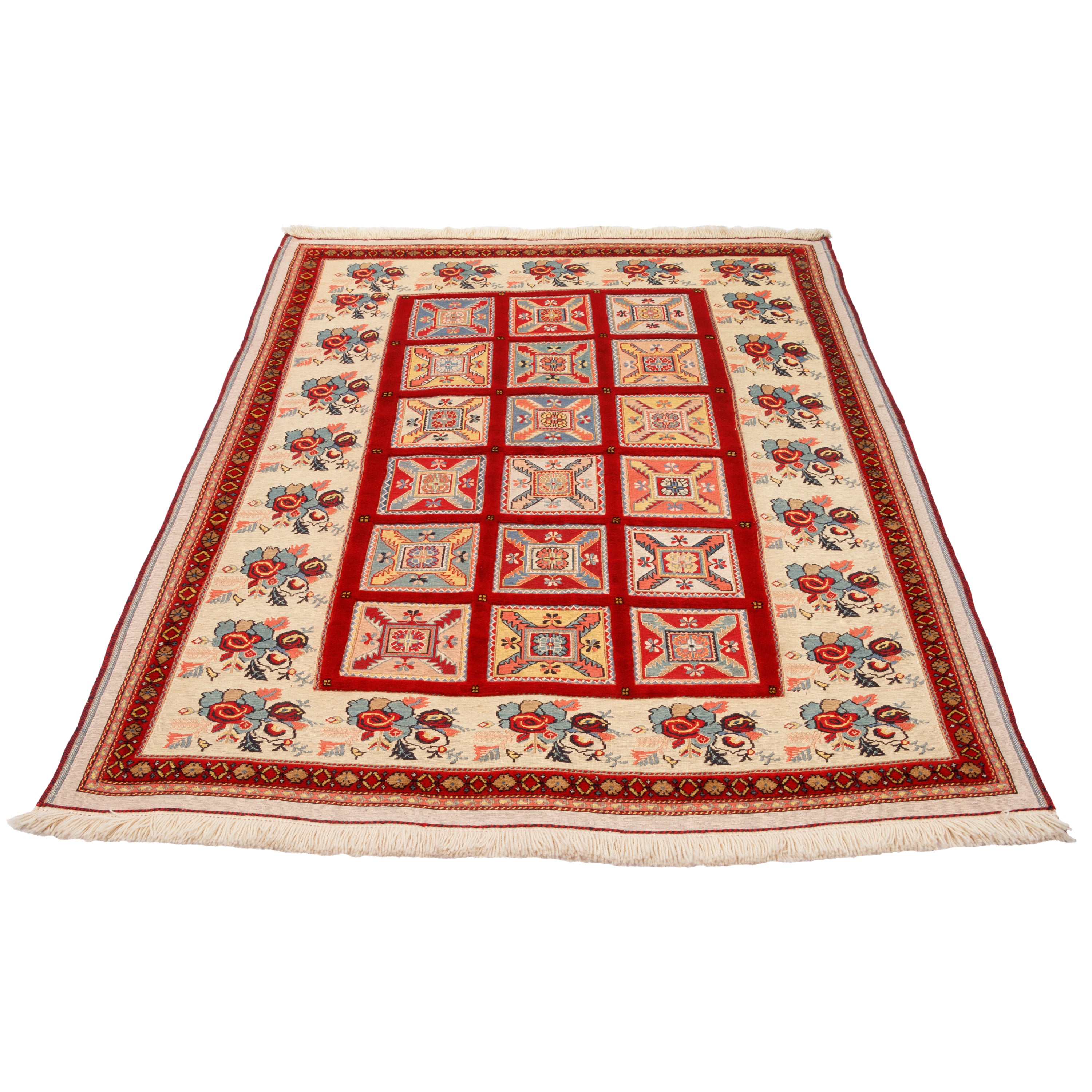 Sirjan Handmade Kilim Carpet — Kheshti | Full Wool | 170 × 210 cm | SKU 40300357