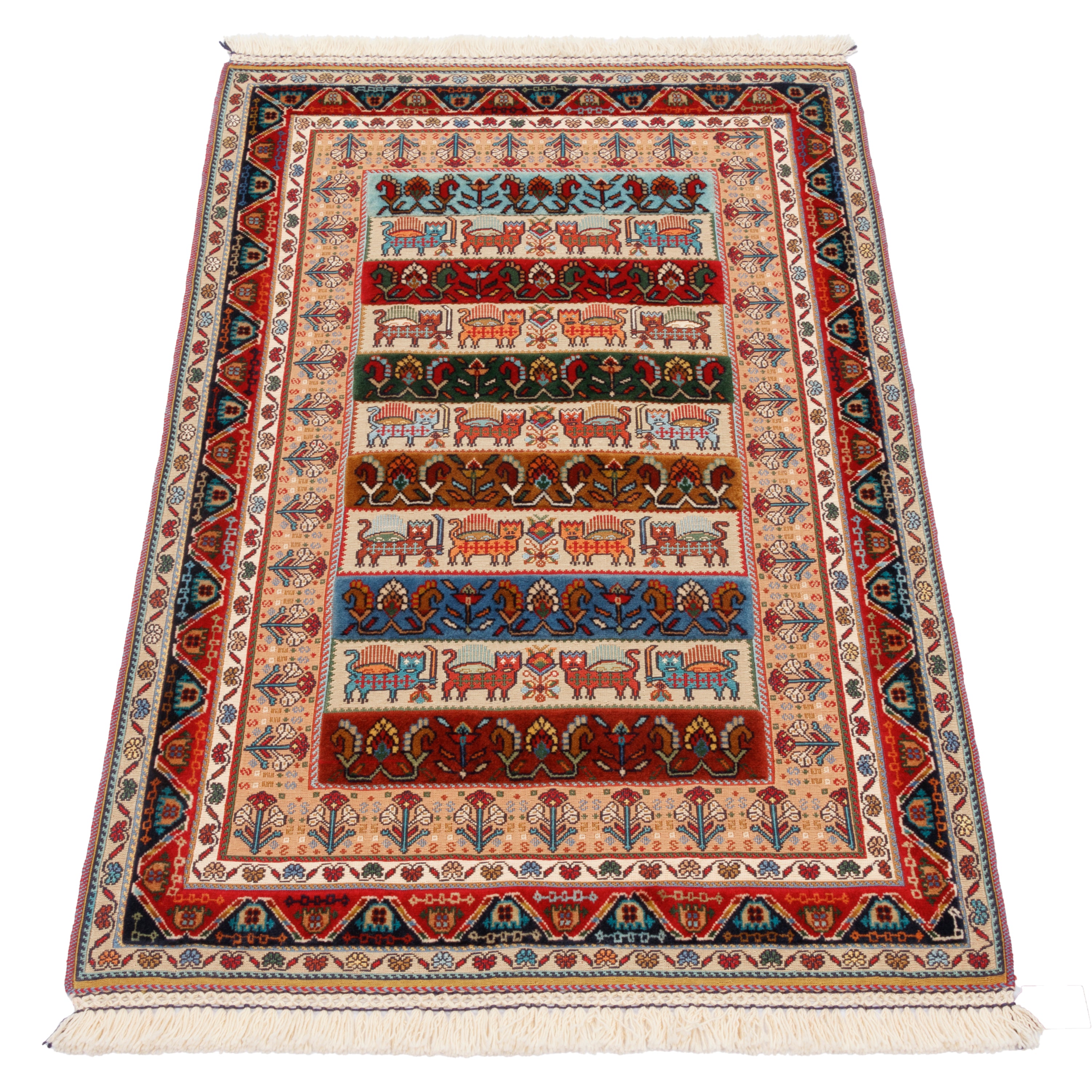 Sirjan Handmade Kilim Carpet — Moharramat | Full Wool | 82 × 127 cm | SKU 40100314