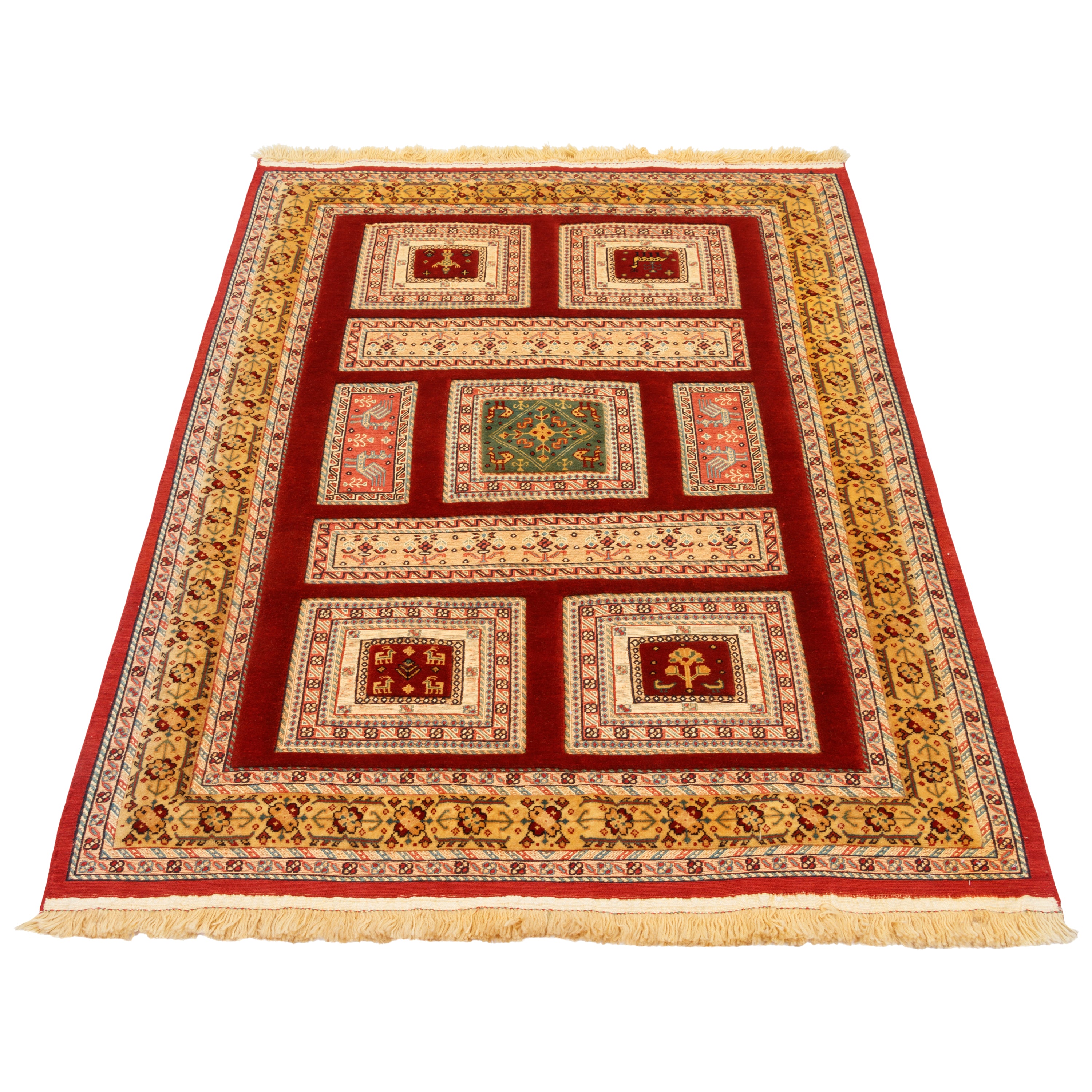 Sirjan Handmade Kilim Carpet — Ghabi | Full Wool | 133 × 188 cm | SKU 40200361