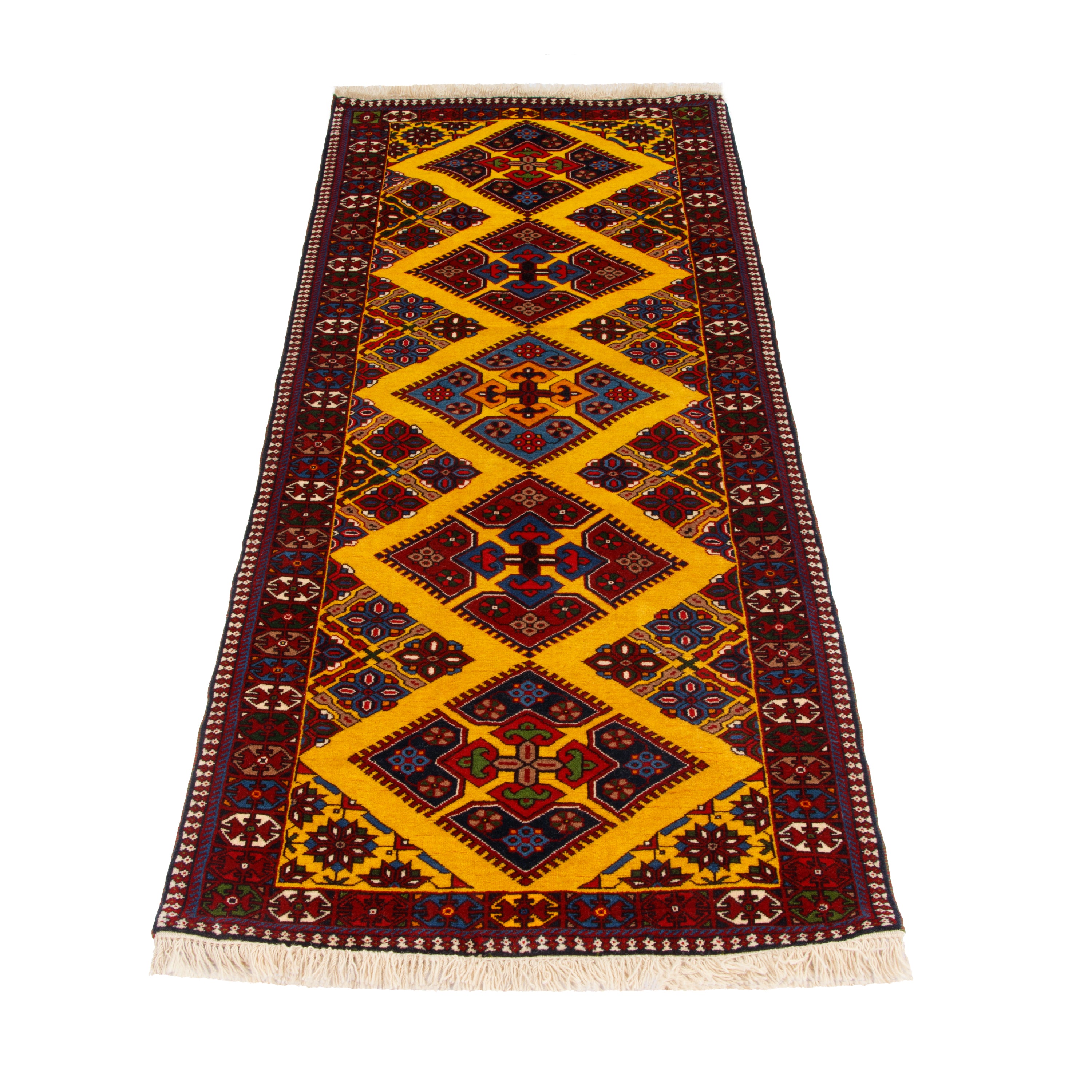 Bakhtiari Handmade Carpet — Chand Toranj | Full Wool | 80 × 210 cm | SKU 10100532