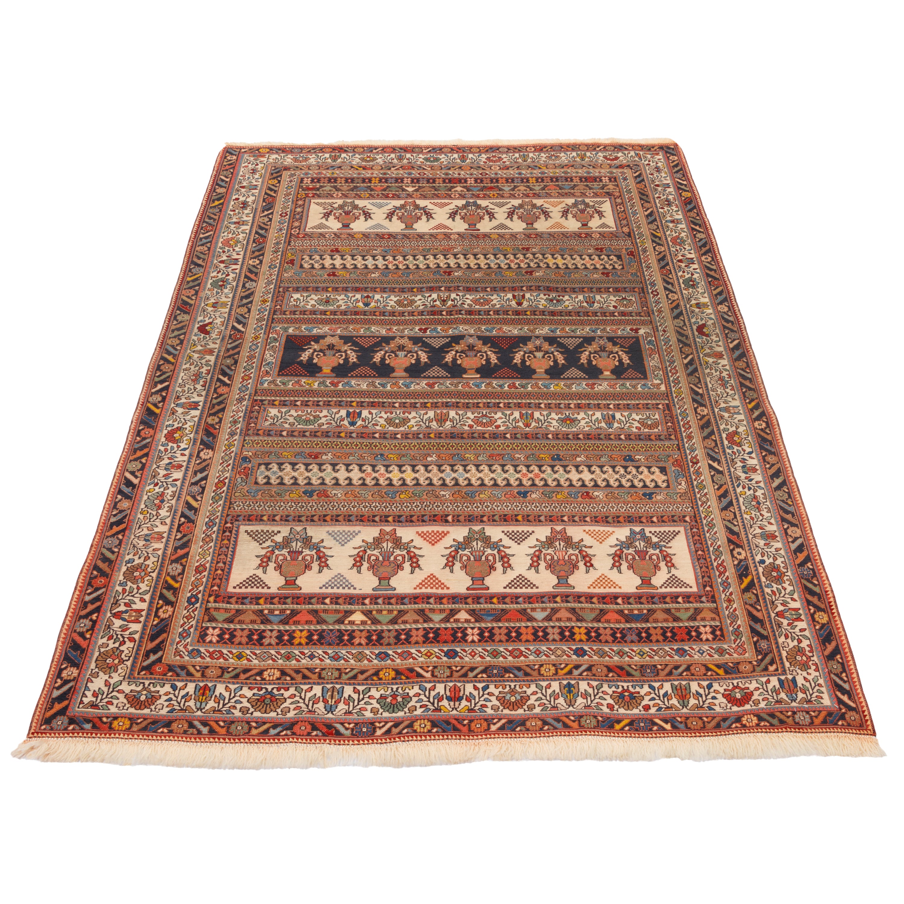 Sirjan Handmade Kilim — Moharramat | Full Wool | 135 × 197 cm | SKU 40200364