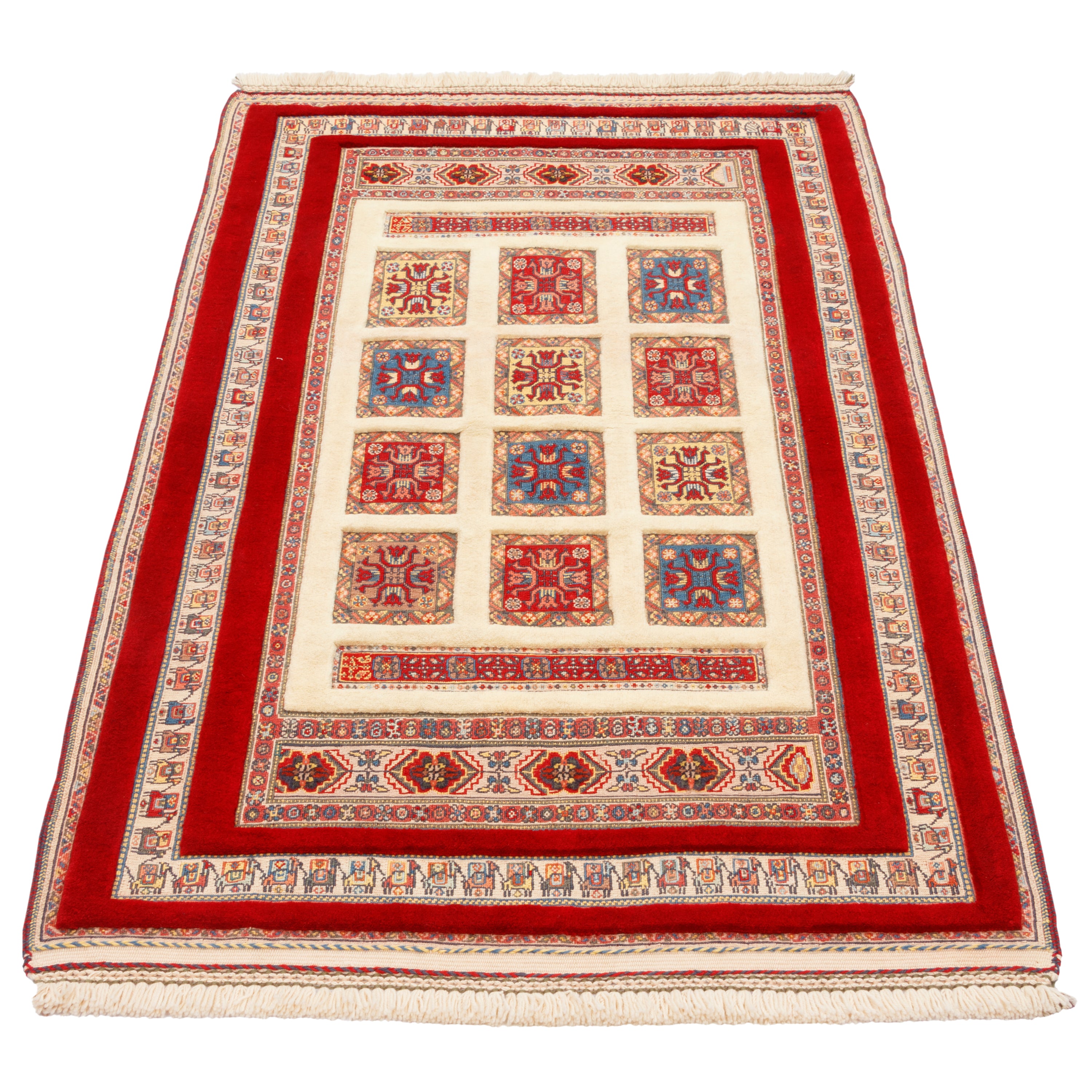 Sirjan Handmade Kilim Carpet — Kheshti | Full Wool | 105 × 167 cm | SKU 40100303
