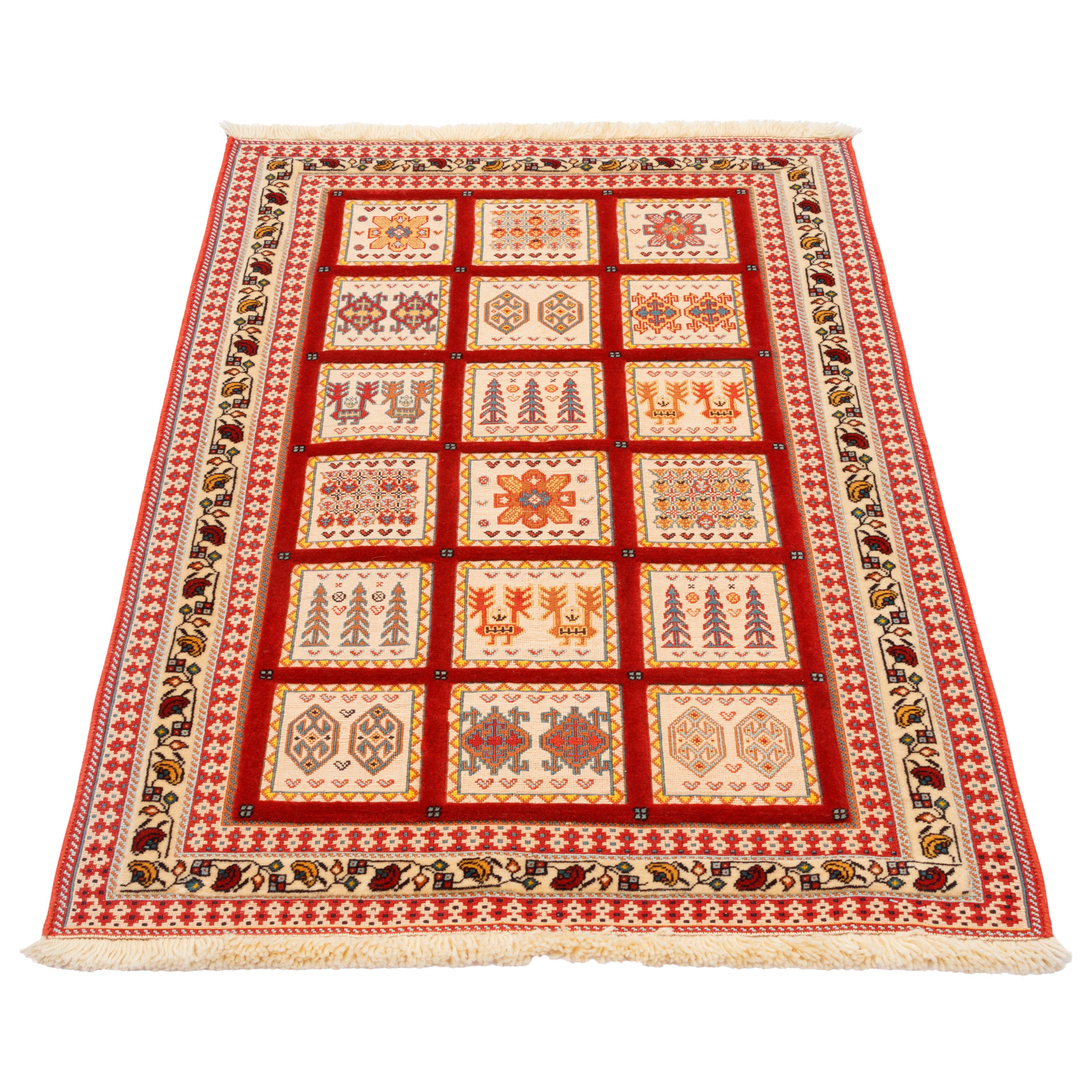 Sirjan Handmade Kilim Carpet — Kheshti | Full Wool | 85 × 130 cm | SKU 40100307