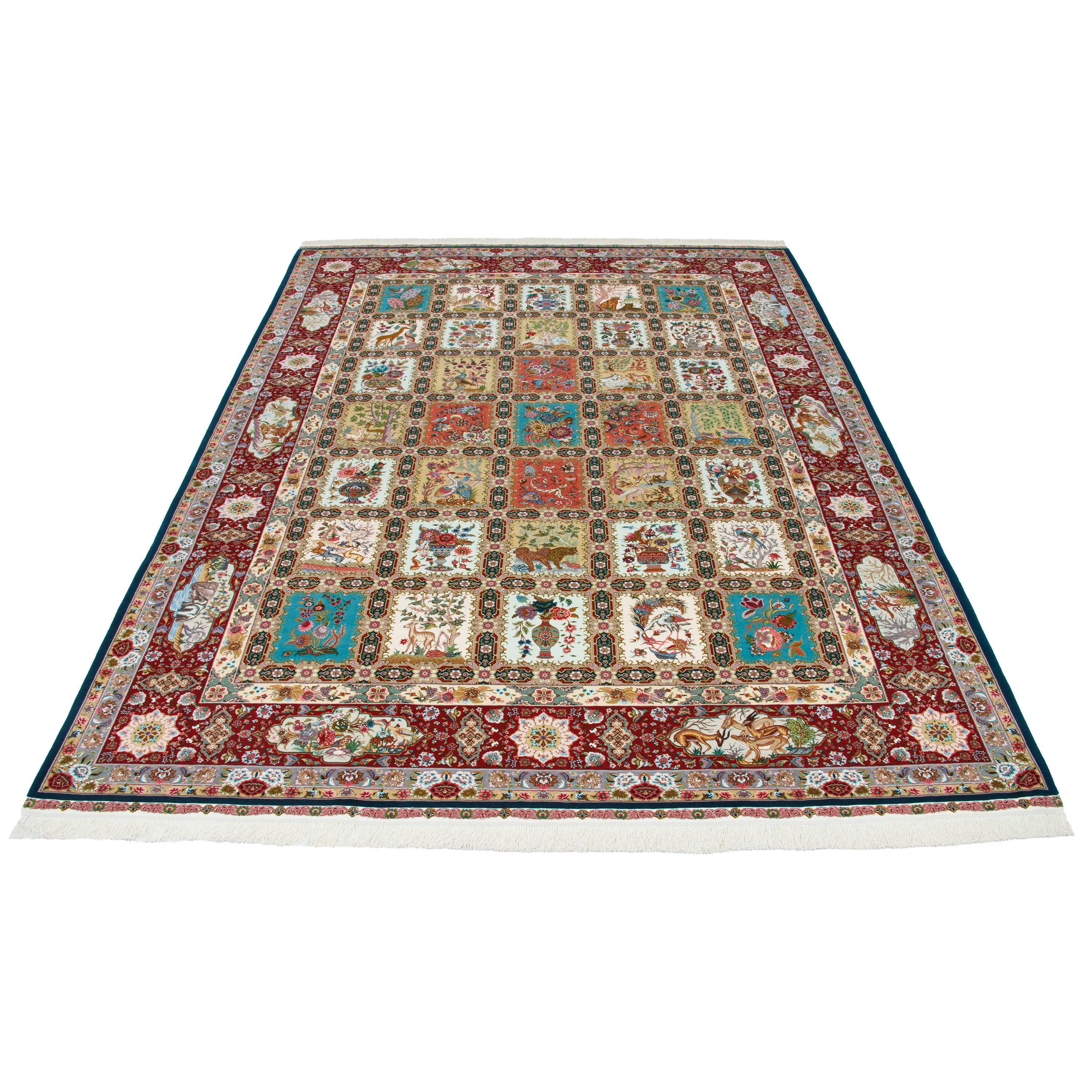 Tabriz Handmade Carpet — Kheshti | Silk Pile / Silk Warp | 293 × 407 cm | SKU 11100661