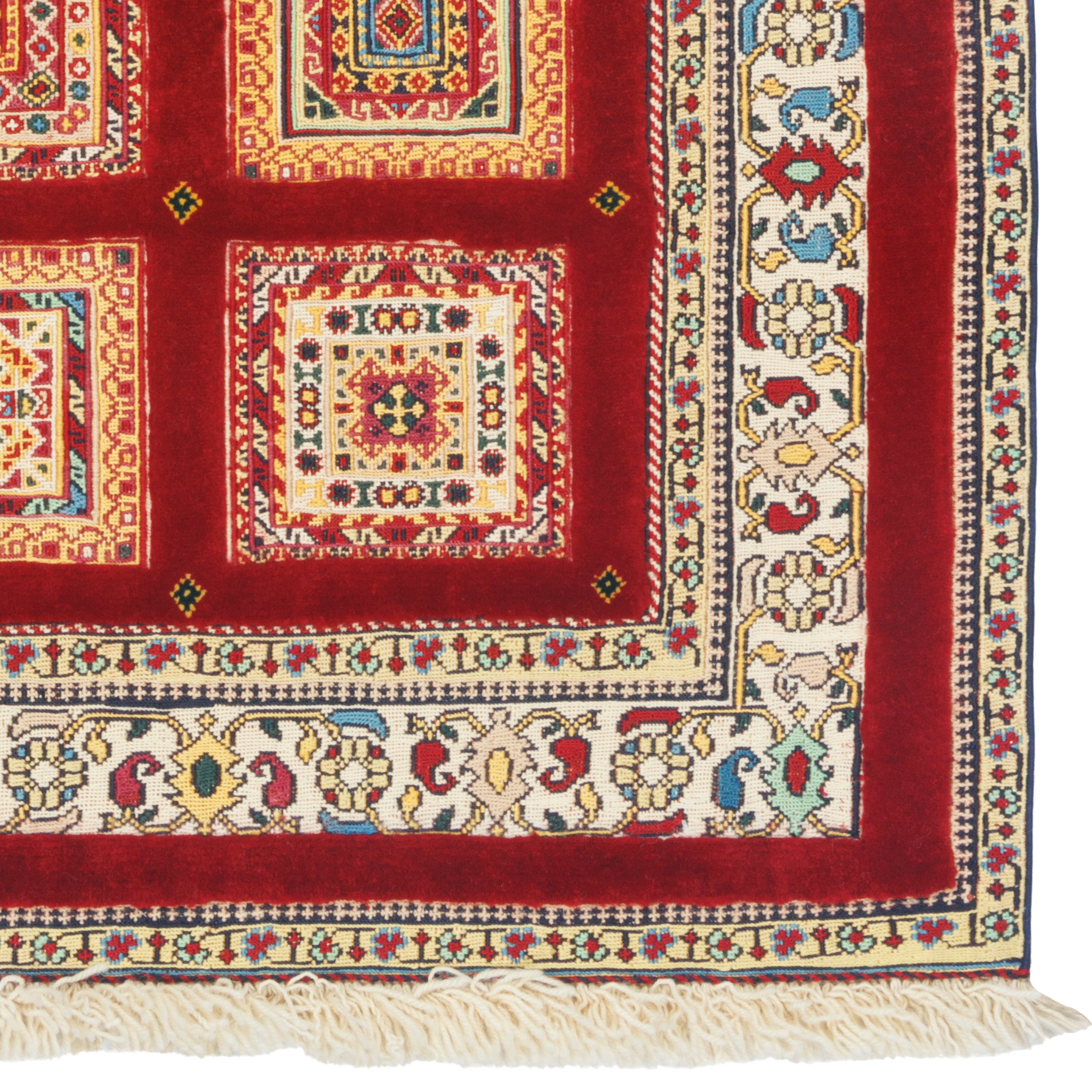 سجاد كيلوم سيرجان يدوي — خشتي | صوف بالكامل | 85 × 120 سم | SKU 40100338