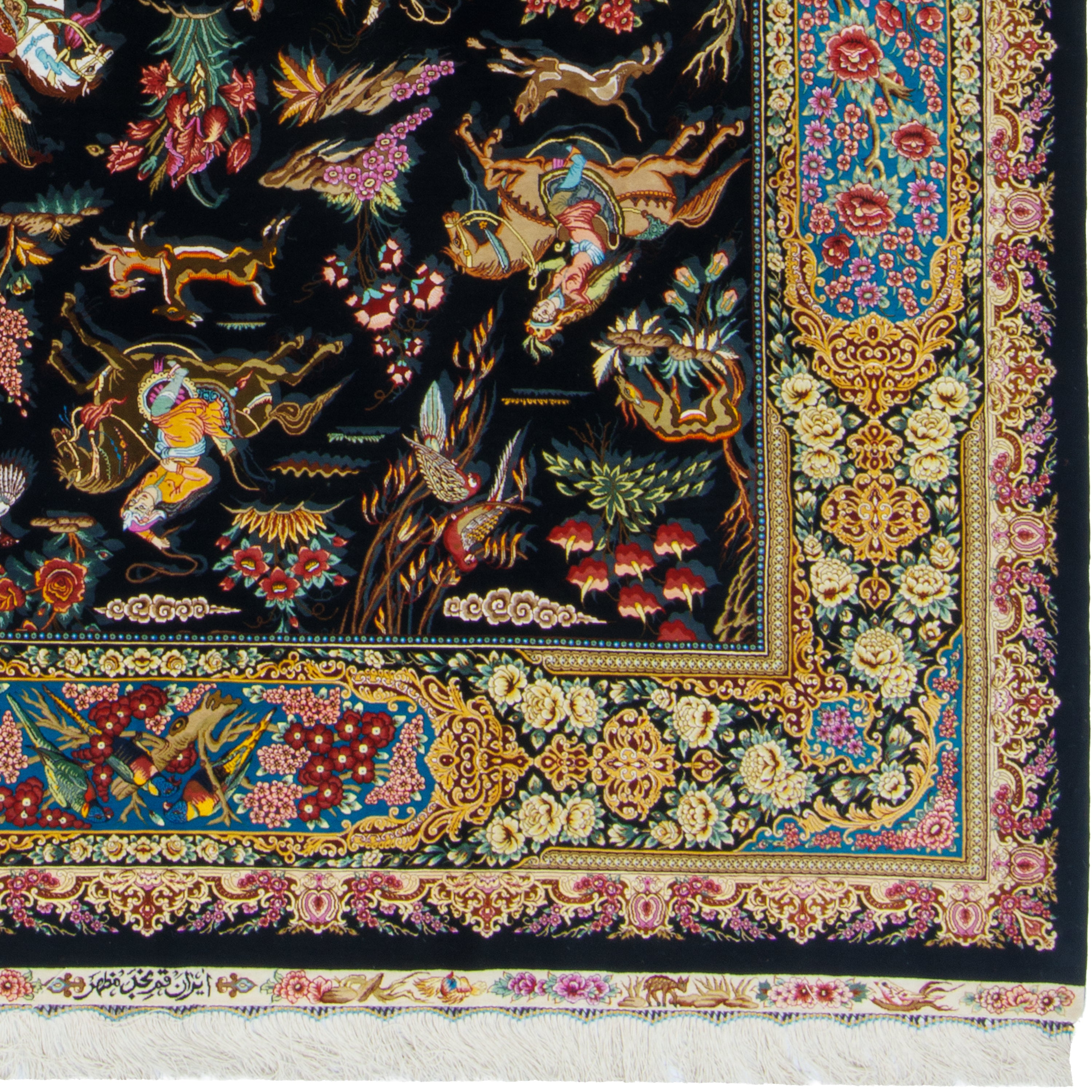 Qom Handmade Carpet — Sarasar | Full Silk | 196 × 306 cm | SKU 10601046